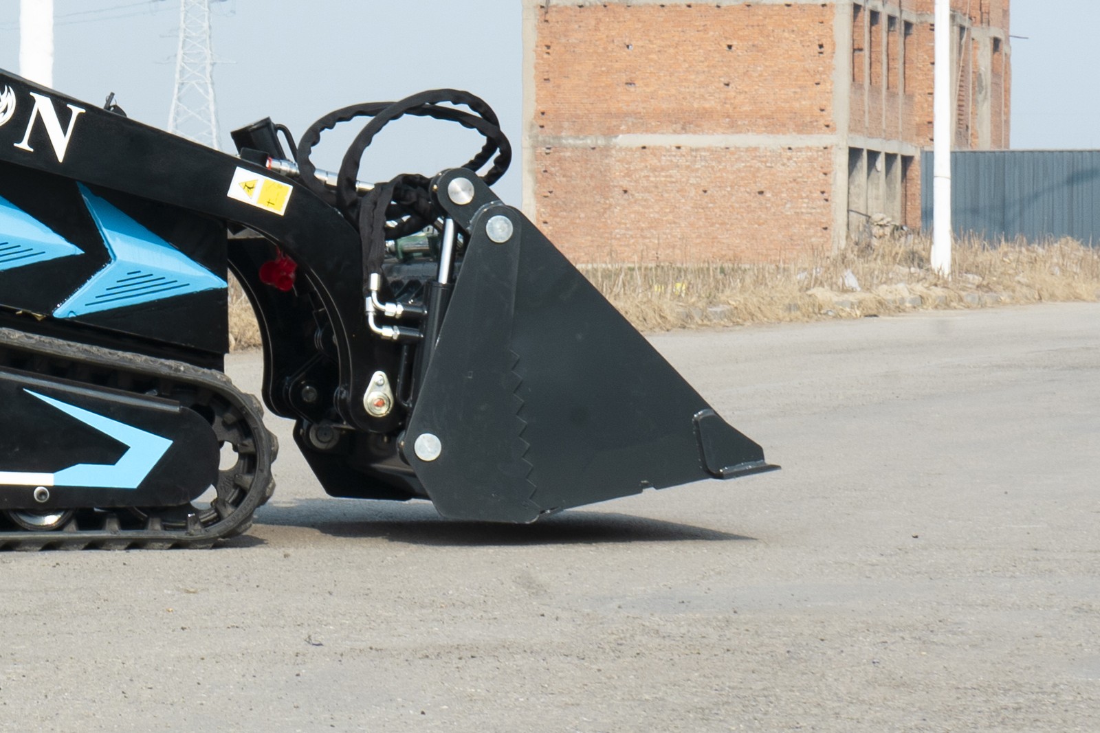 4-In-1 Combo Mini Skid Steer Bucket attachment for TYPHON STOMP X1300 &STOMP 509