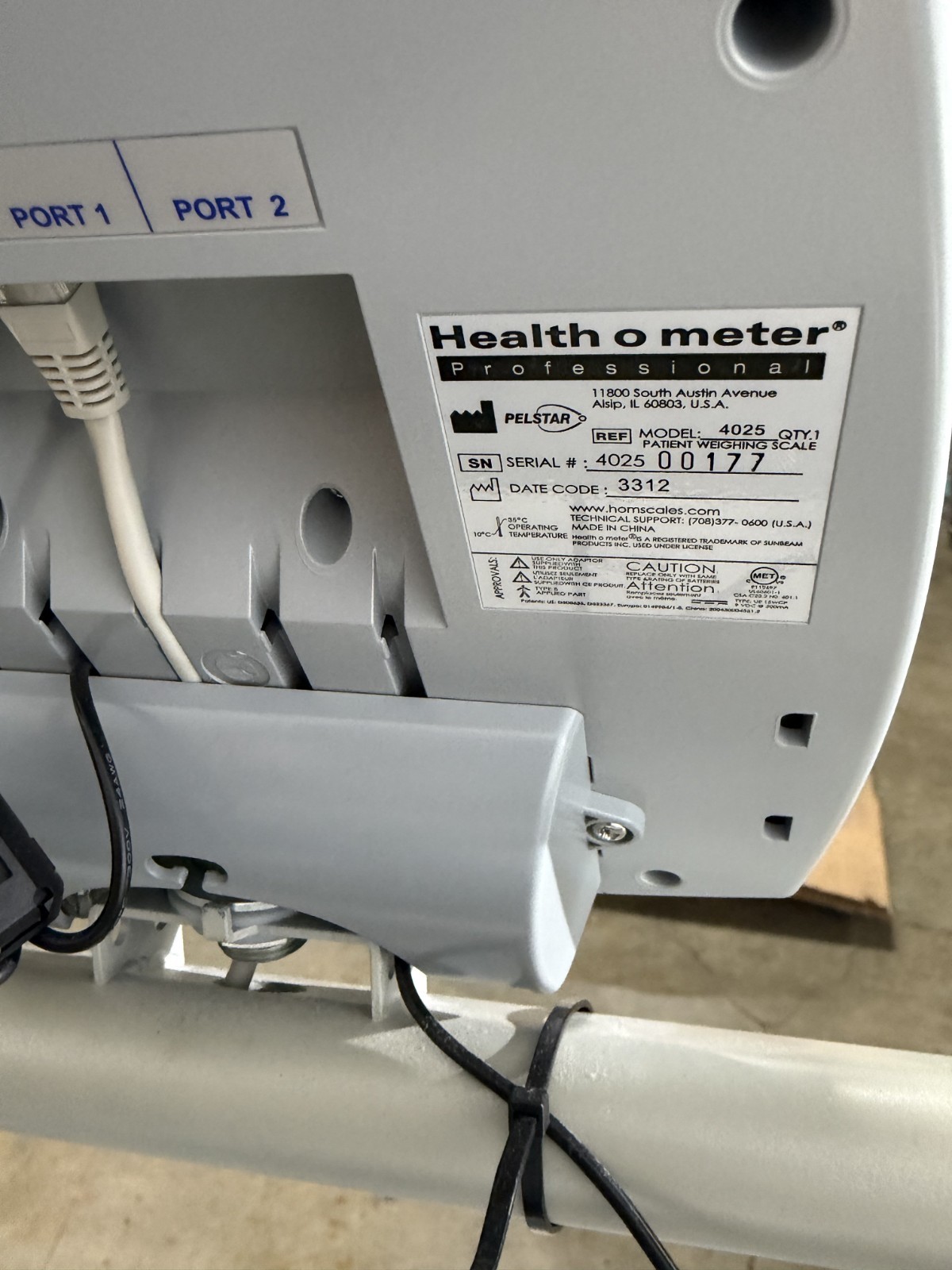 HEALTH O METER DIGITAL PRO PLUS WHEELCHAIR SCALE – MODEL 4025