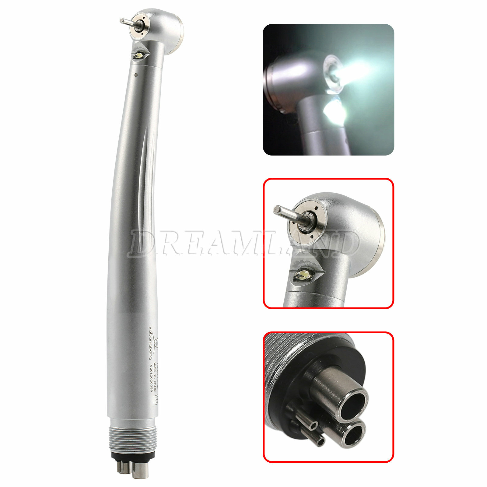 LED Fiber Optic Yabangbang E-generator Dental Handpiece High Speed 4/2Hole -CN