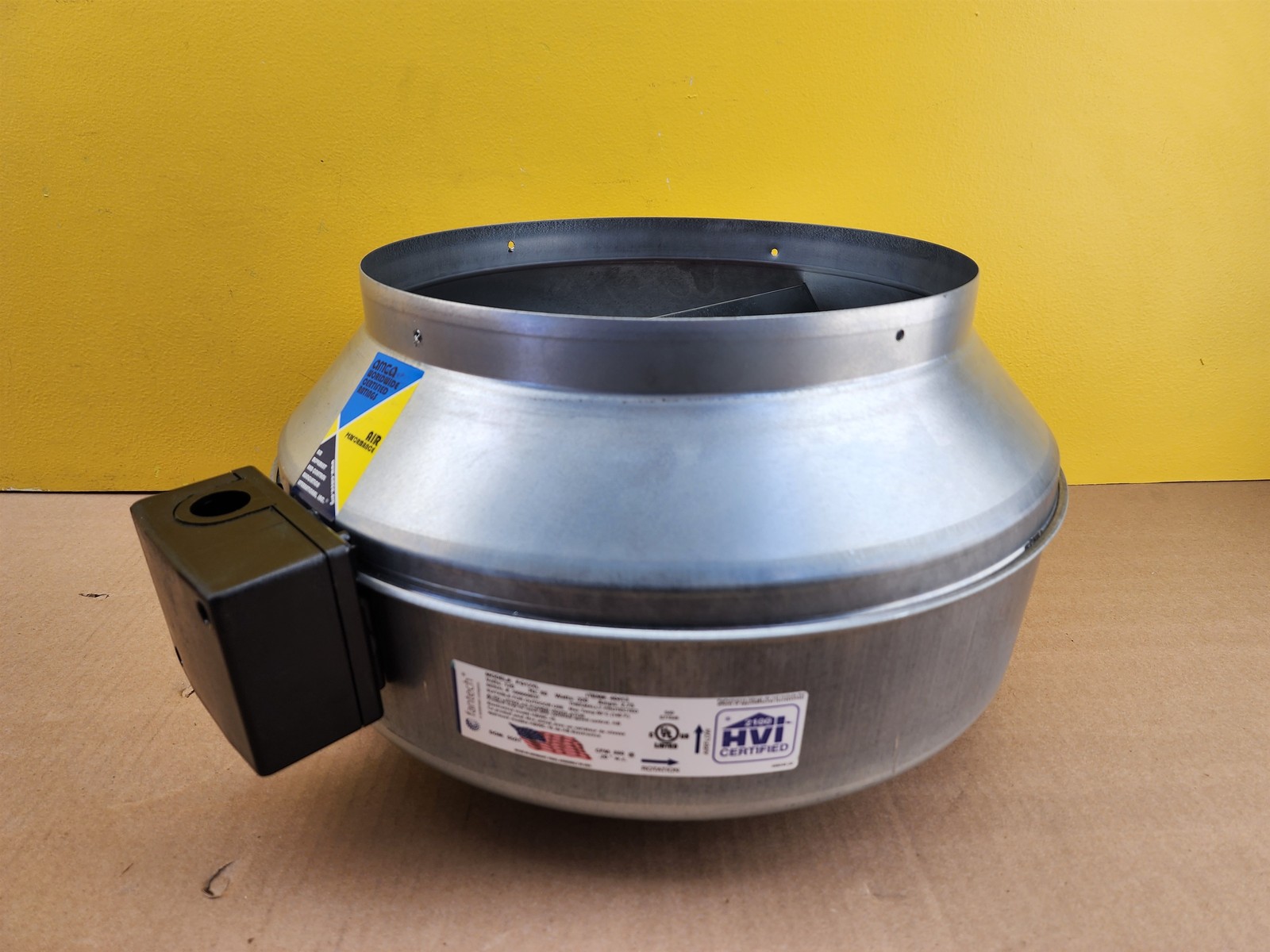 NEW Fantech 40413 FG12XL Inline 12″ Centrifugal Duct Fan, 120V, 940 cfm