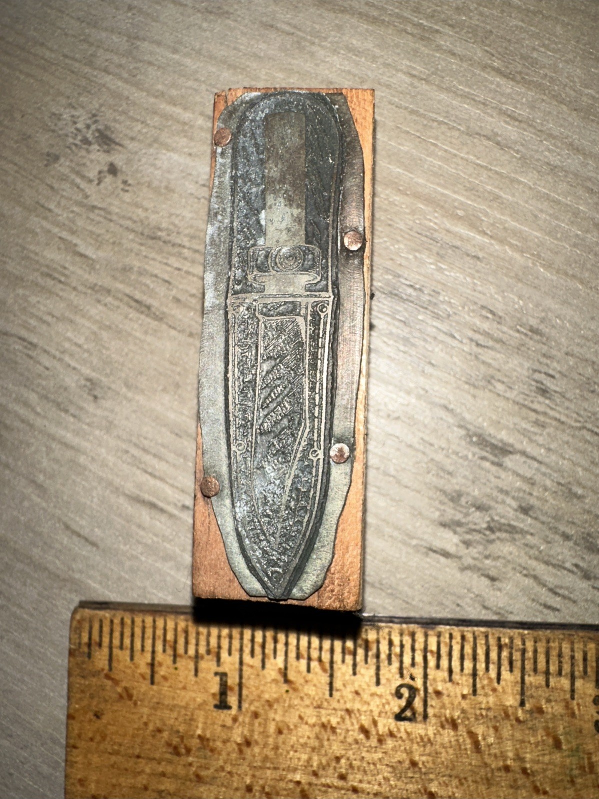Printing Block: Hunting Knife in Sheath #4