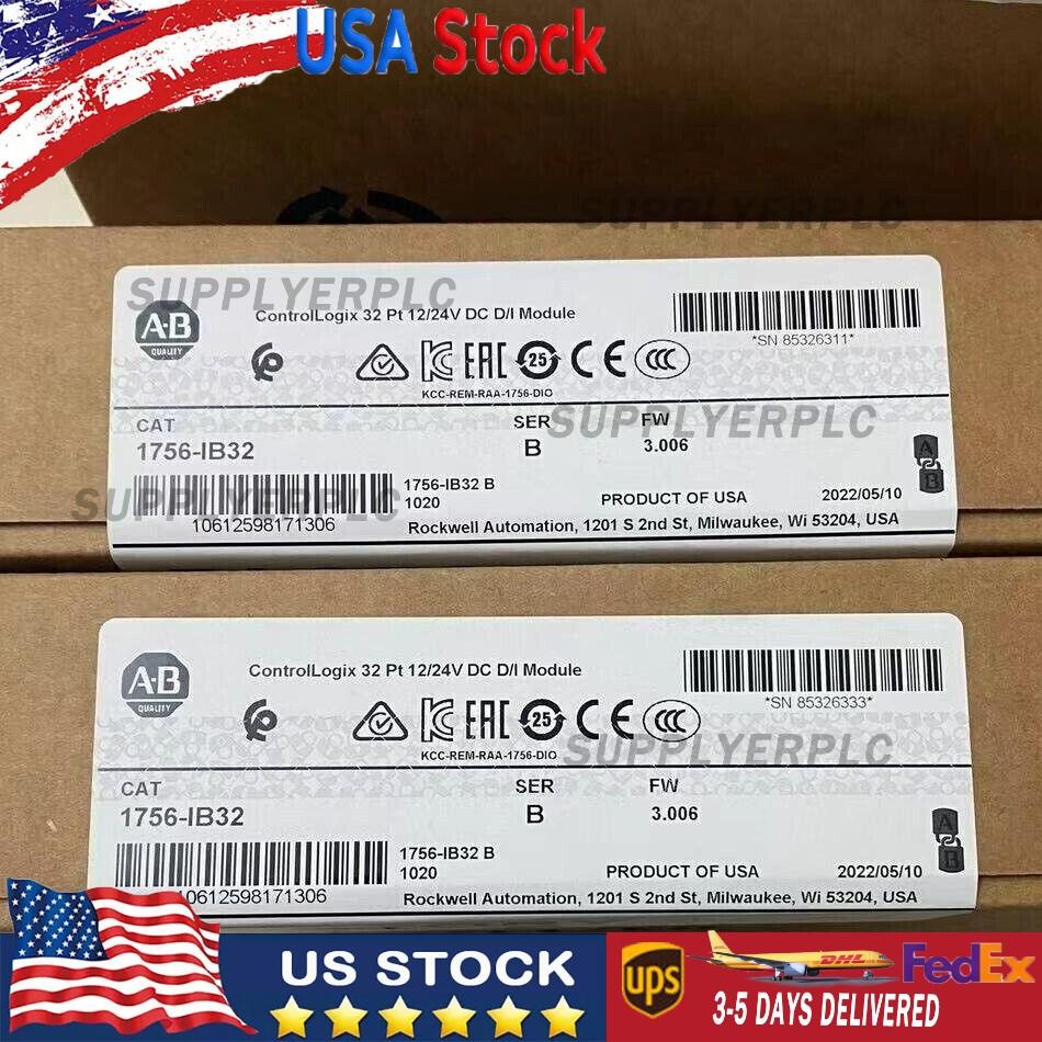 nEW IN BOX Allen-Bradley 1756-IB32 SER B CONTROLOGIX 32 PT DC INPUT MODULE