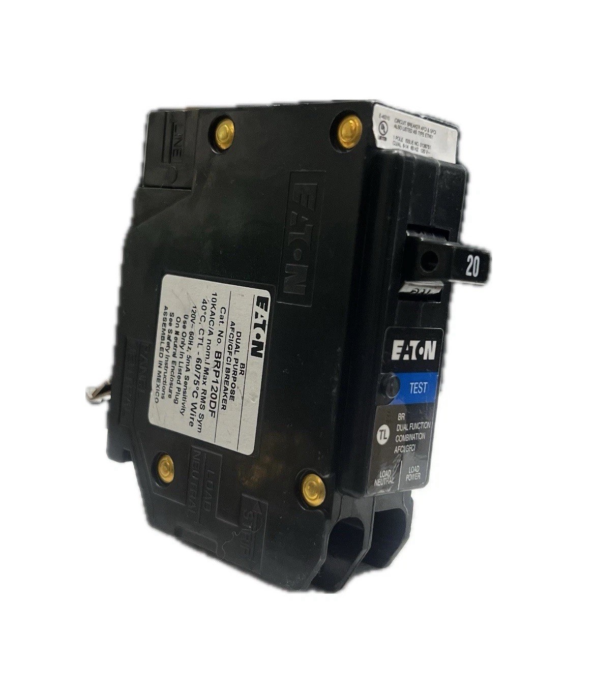 10 PCS Eaton BRP120DF 20A Dual Function Circuit Breaker new no box