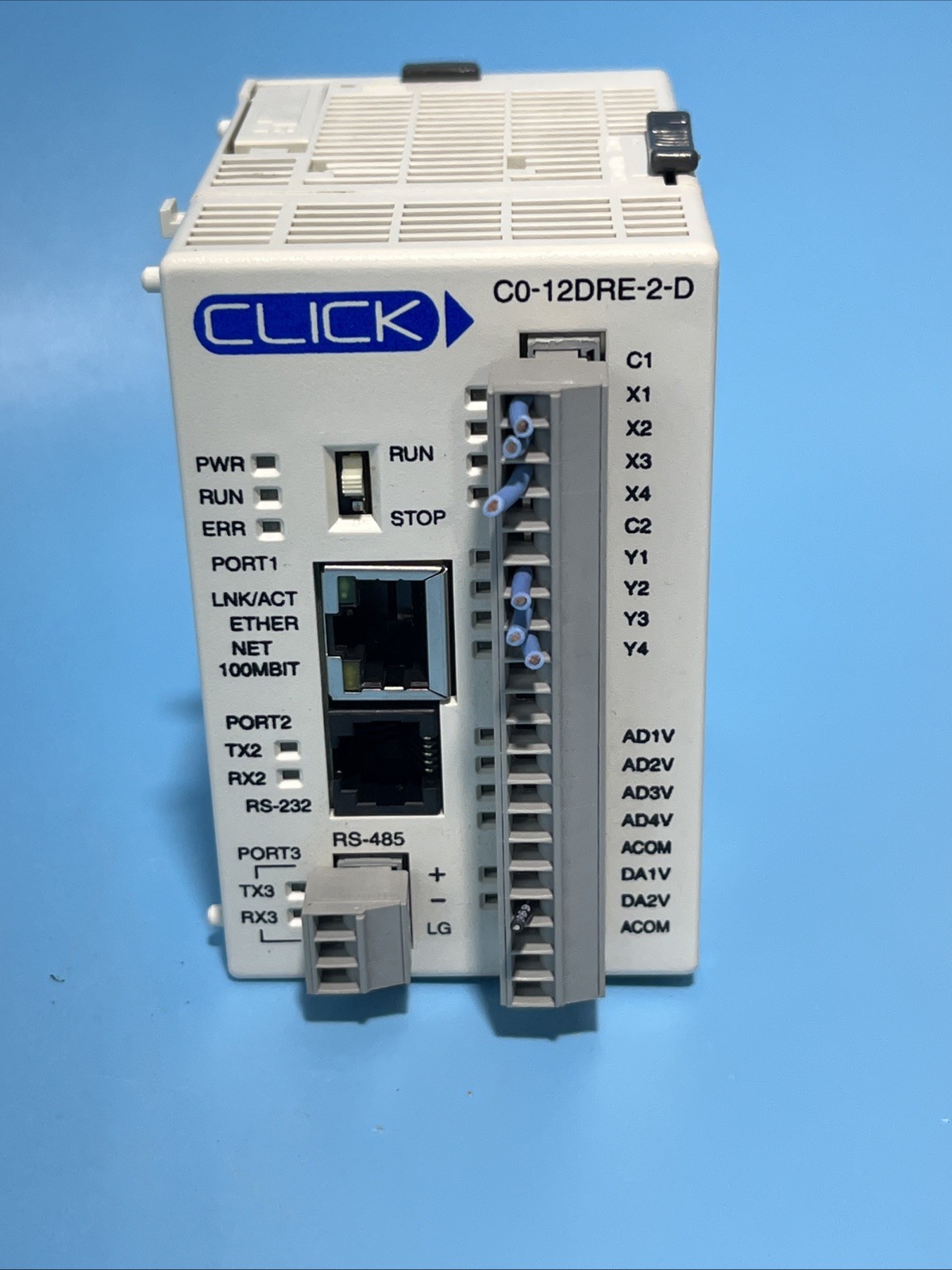 AUTOMATION DIRECT C0-10DRE-D / C010DRED ETHERNET ANALOG CONTROLLER CPU 24VDC