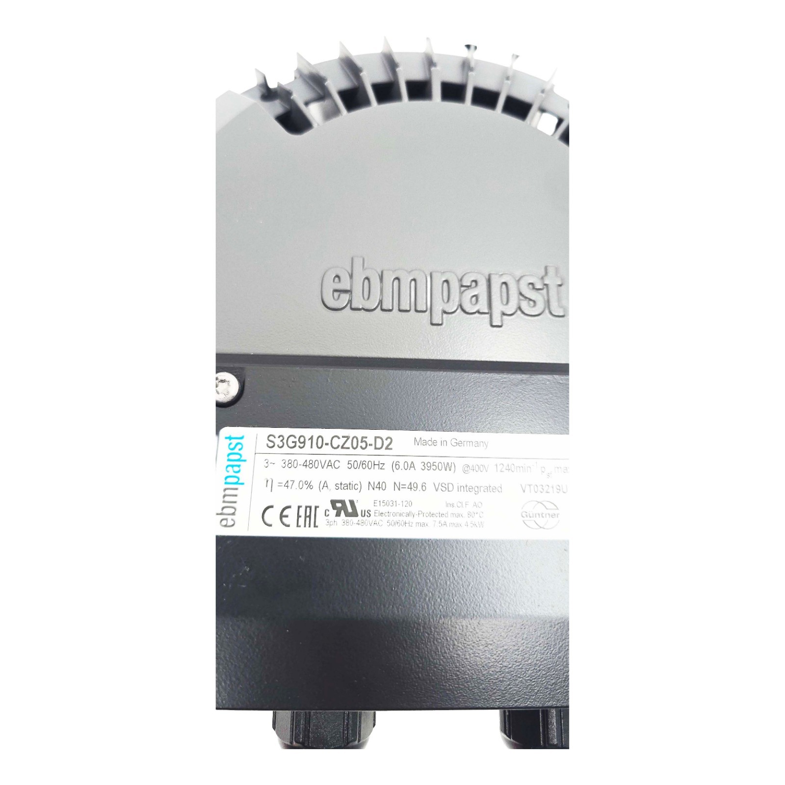 EBM PAPST S3G910-CZ05-D2 FAN Motor 10399-1-0173