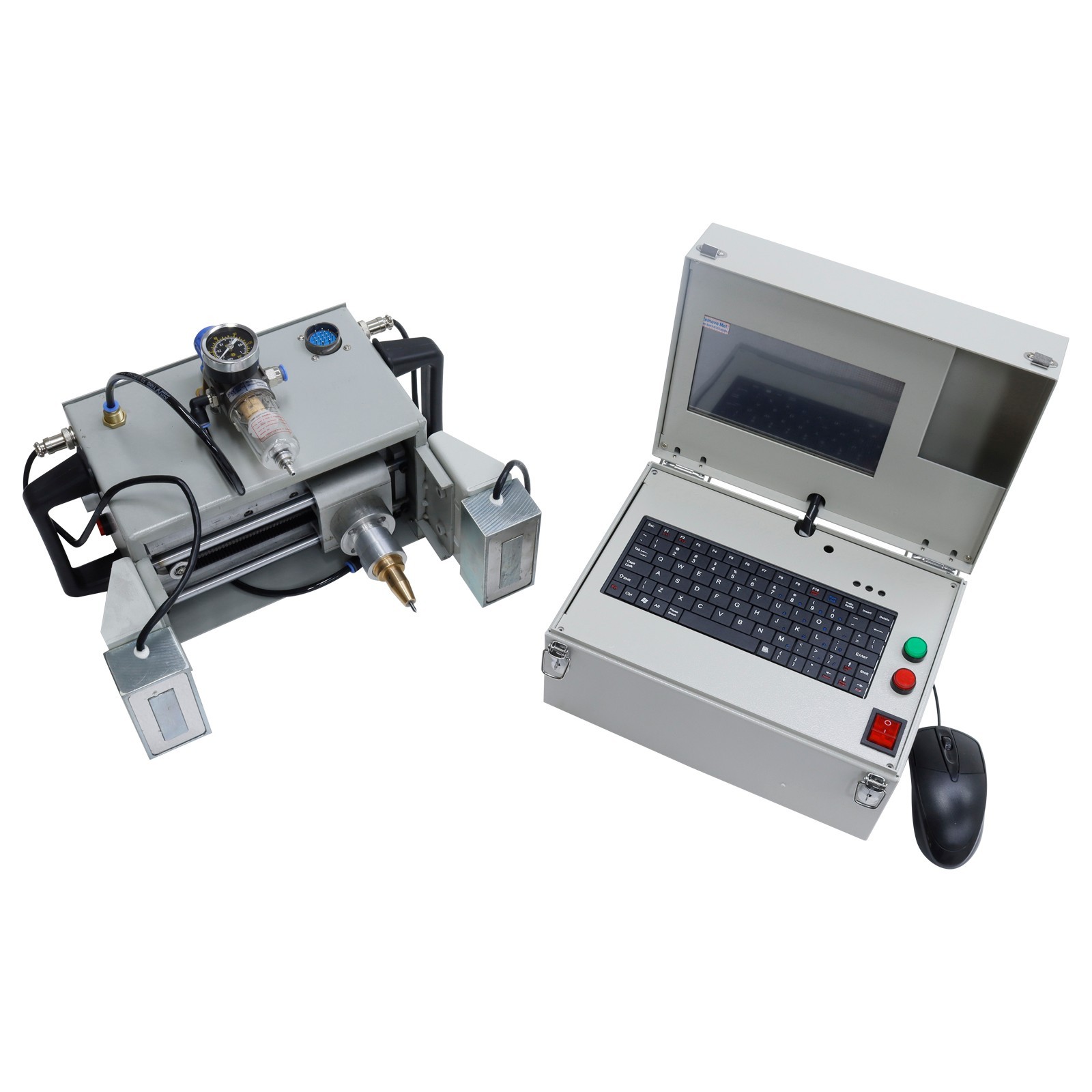 Handheld Pneumatic Engraver 5.1×1.9in Dot Peen Metal Marking Engraving Machine