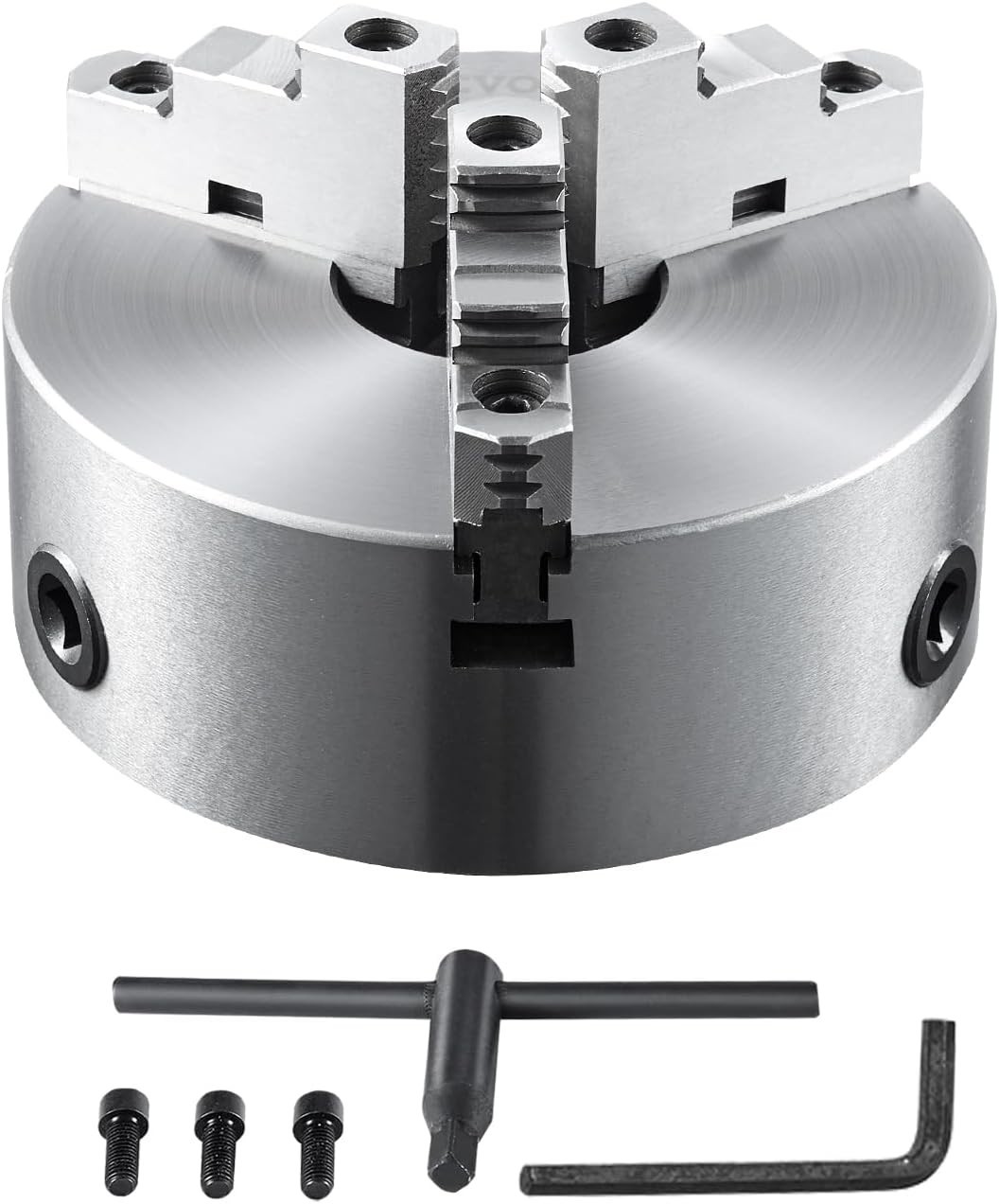 8» 3-Jaw Self-Centering Lathe Chuck for Precision Machining – HT300 Material