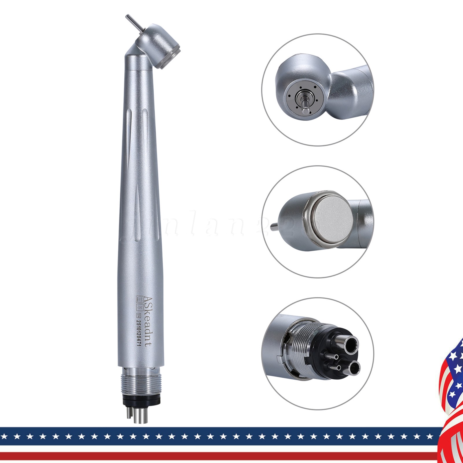 Dental Implant Motor System Brushless 20:1 Surgical Handpiece Contra Angle UPS