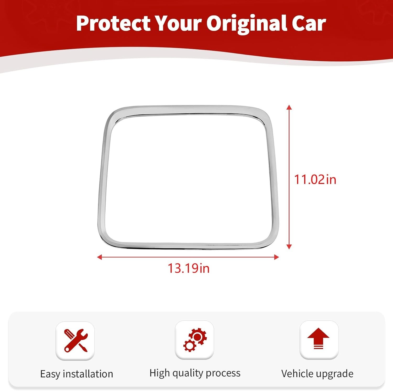 for RAM Center Console Storage Tray Trim Cover Frame for RAM 1500 2015-2018 C…