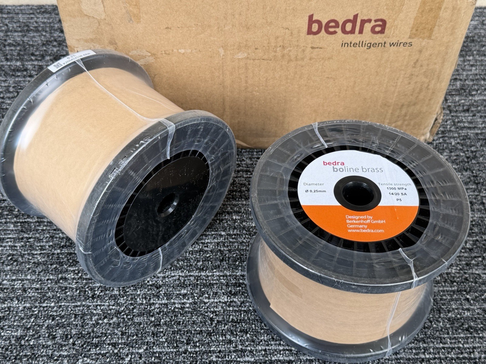 Bedra Boline Brass .010 (.25mm) EDM Wire 1000 MPa, 14/20SA, 11 LB..P5 Spool