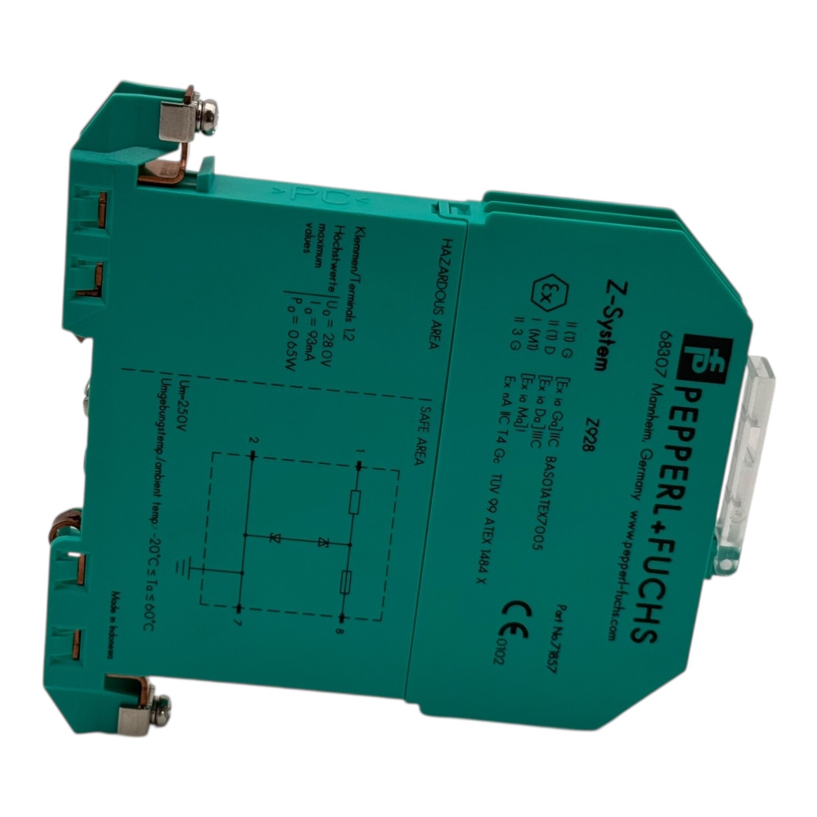 Pepperl + Fuchs Z 928 071857 Zener Barrier 26 V at 10 μA -Unused/Original Packaging-