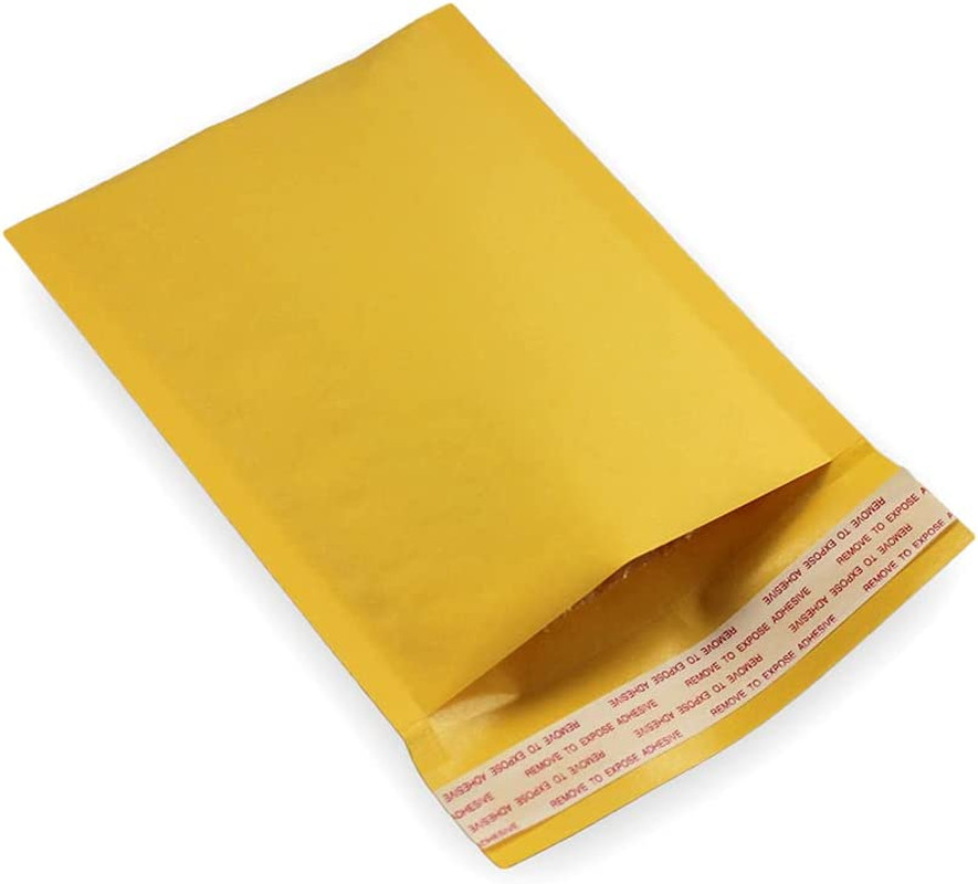 Size #0 Kraft Bubble Mailers 7.5 x 10 Inches – Self-Sealing Bulk Pack