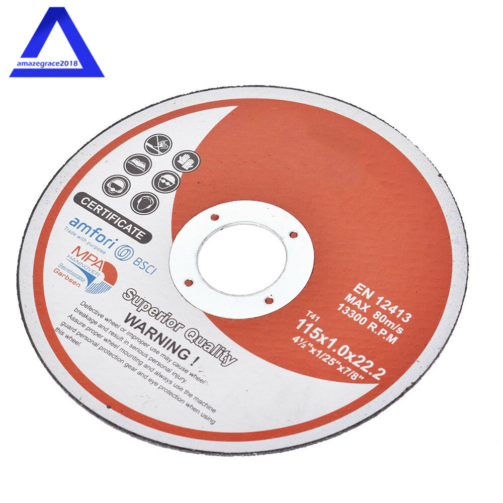 100 Pack 4-1/2″x.040″x7/8″ Cut-off Wheel – Metal & Stainless Steel Cutting Discs