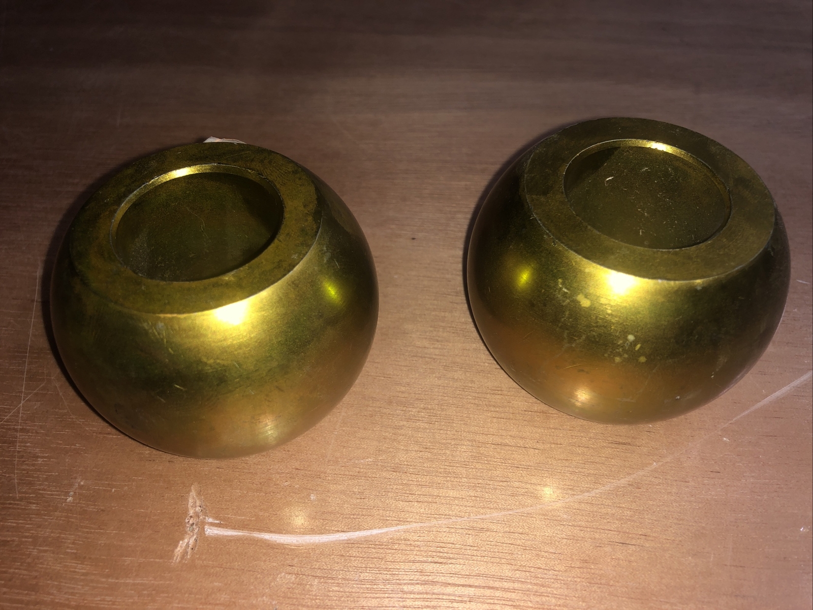 (2) Oliver White Tractor 3-point Hitch Balls Cat III Hitch Cat II Implement New