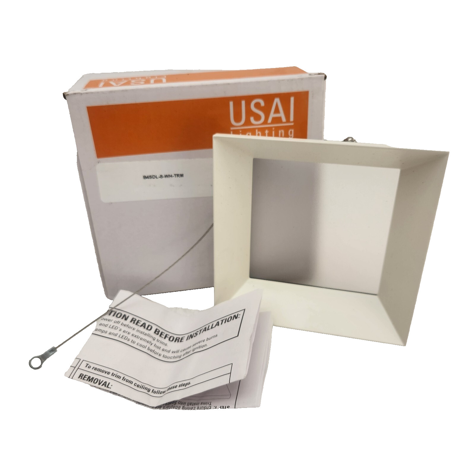 USAI BeveLED2.2 B4SDL-S-WH-TRM Square Trim, White | NEW