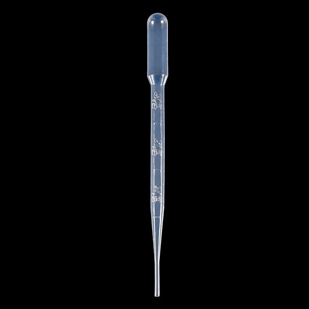 100 plastic transfer pipettes droppers graduated 3 ml 3ml Pasteur