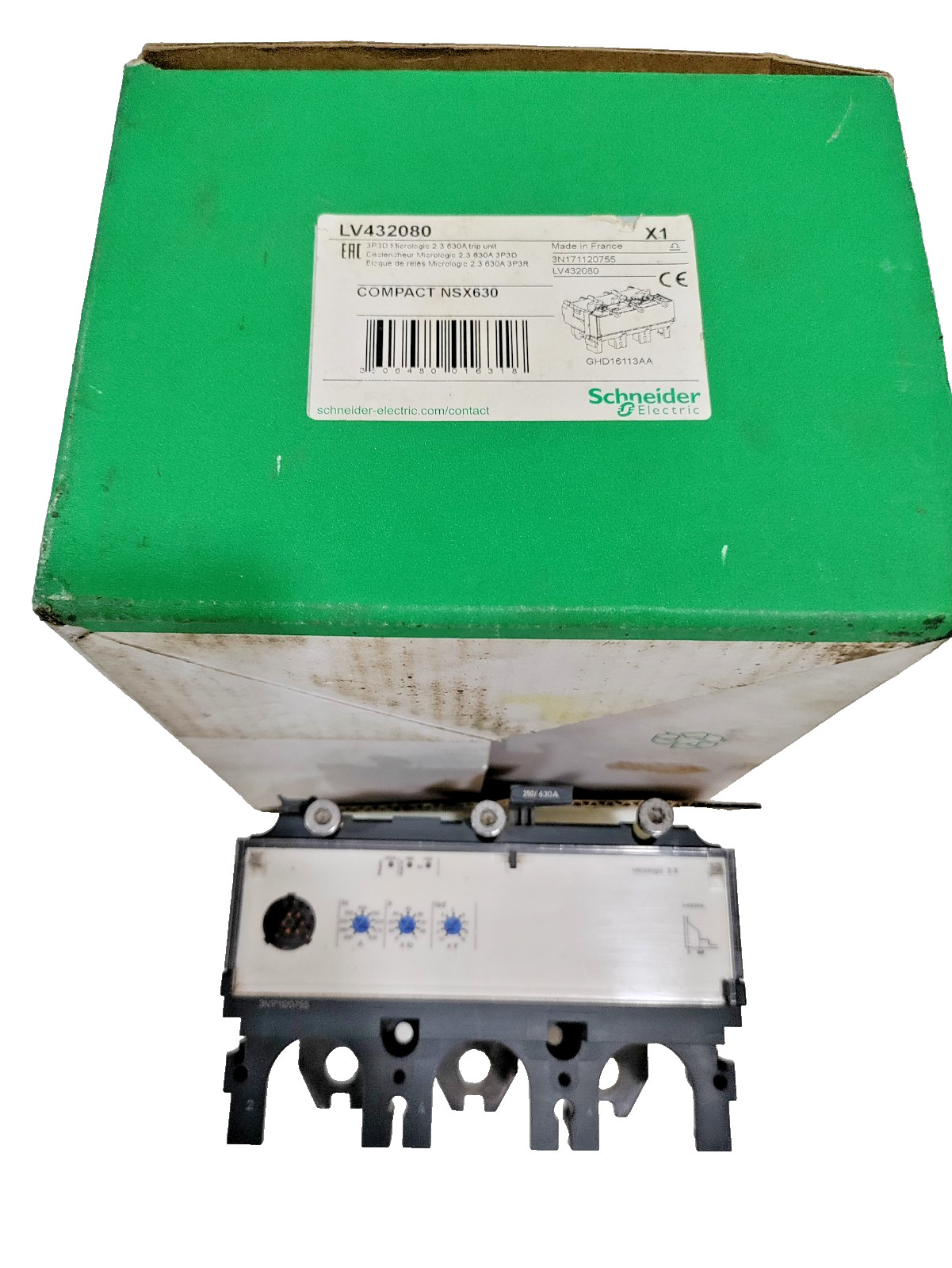 NEW LV432080 Trip Unit Micrologic 2.3M 630A, 3poles for NSX630 Breakers