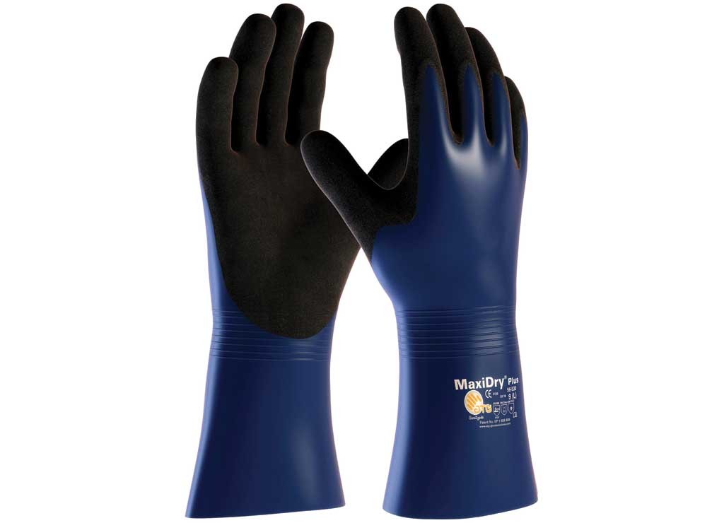 PIP Nitrile Coated Gloves Nylon Elastane Liner Non-Slip Blue XL 12 Pair/Pack