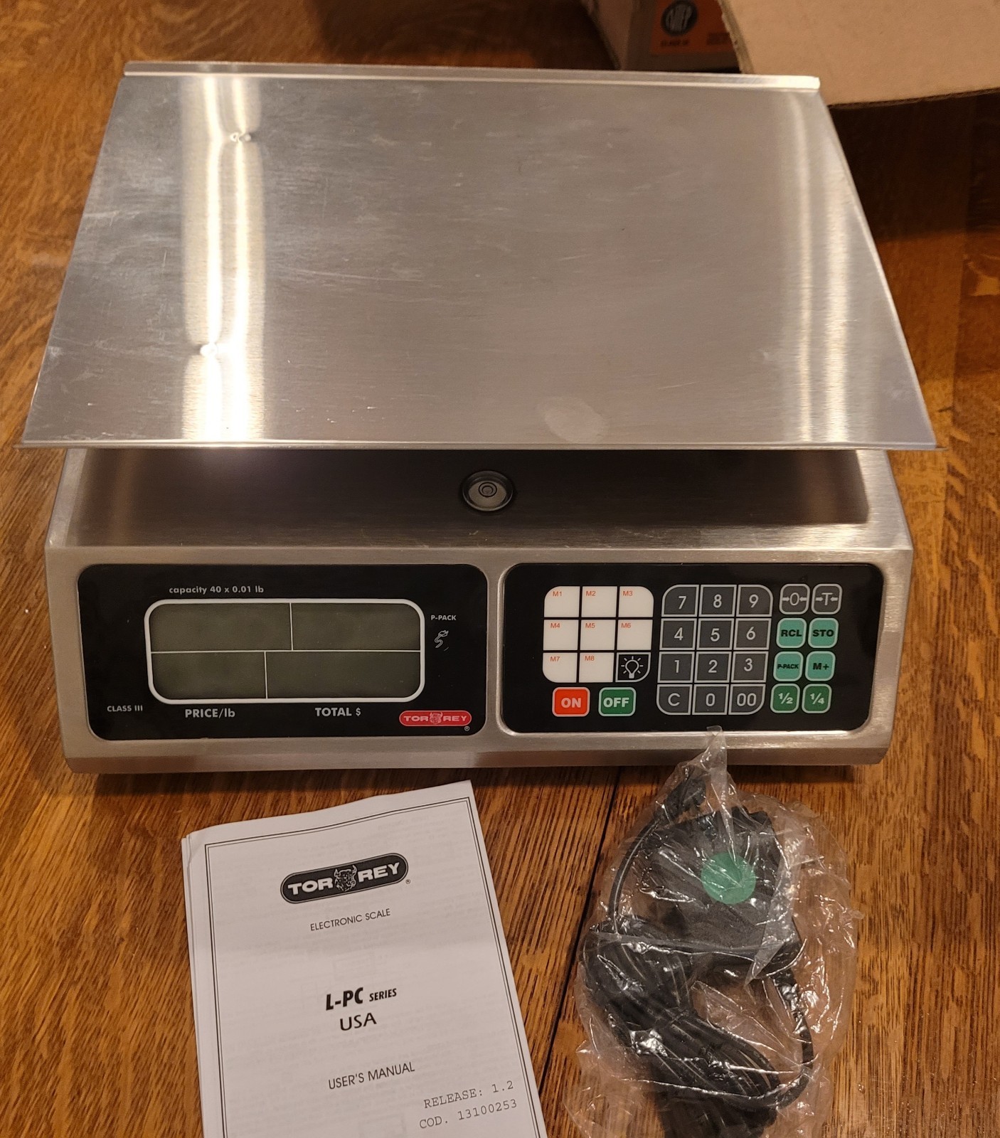Torrey OL-PC-40L Digital Legal for Trade Scale, 40 lb x 0.01 lb