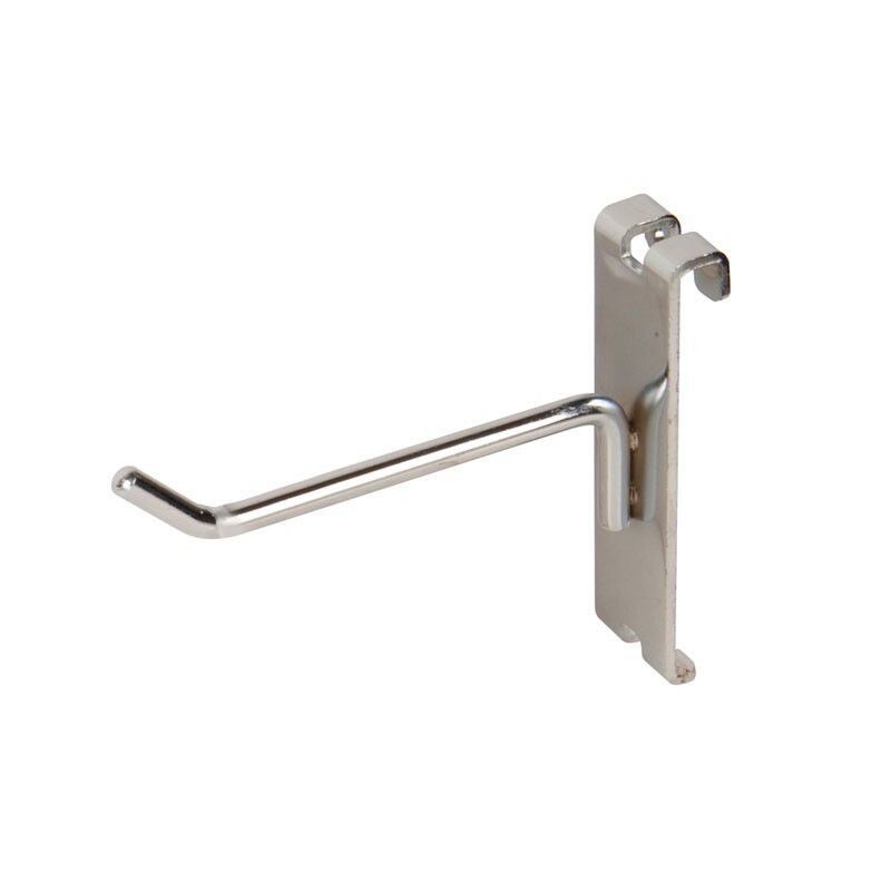 Gridwall Hooks: 1″, 2″, 4″, 6″, 8″, 10″, 12″ – Black, White, Chrome – FREE SHIP!