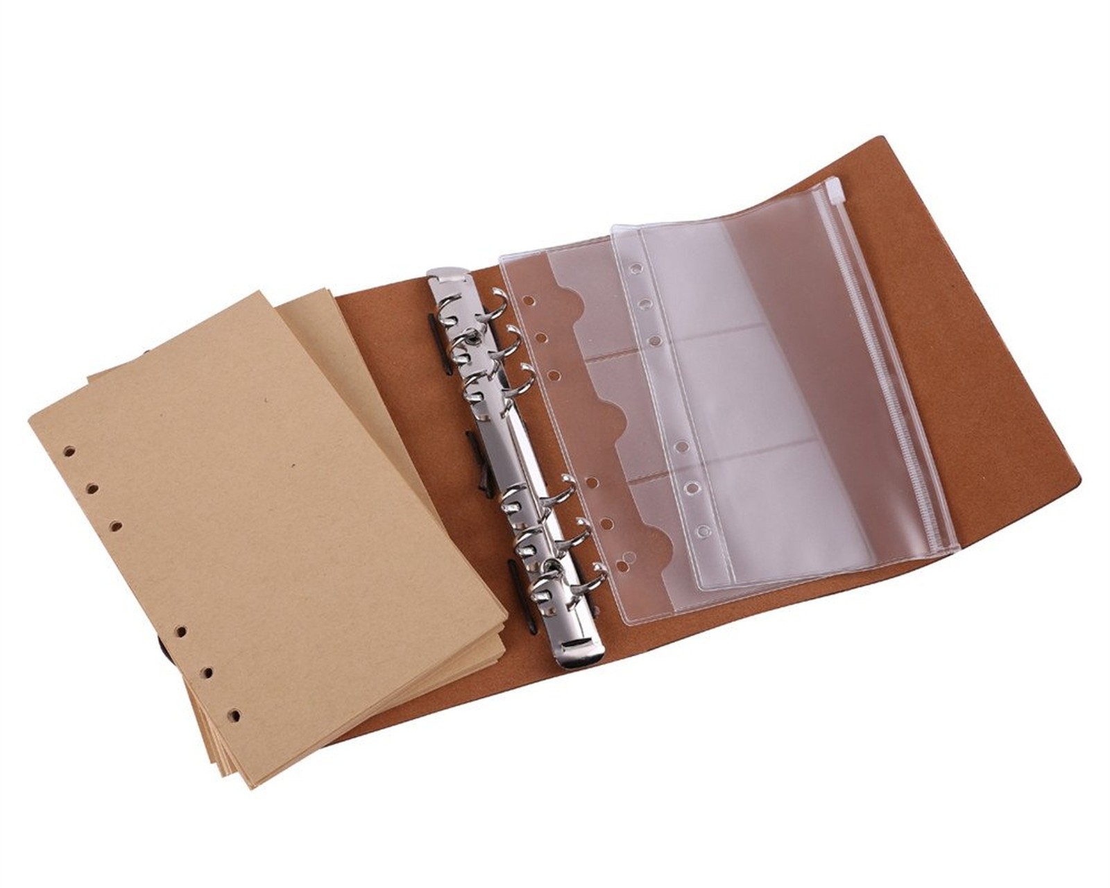 MALEDEN Leather Journal Notebook, Spiral Bound Traveler Notebook for Women Me…