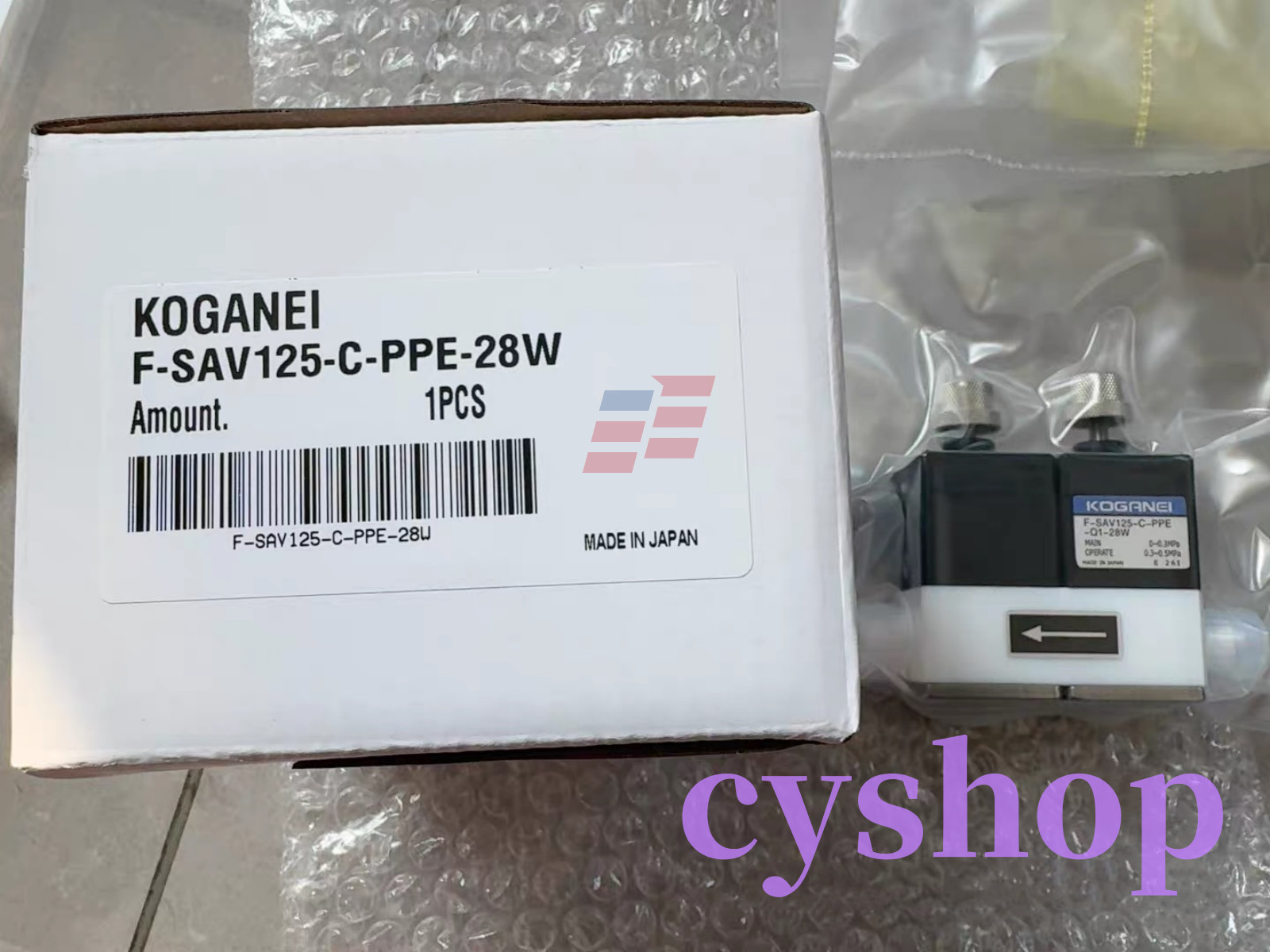 1PC Brand New KOGANEI F-SAV125-C-PPE-28W valve Fast Ship via FedEx or DHL