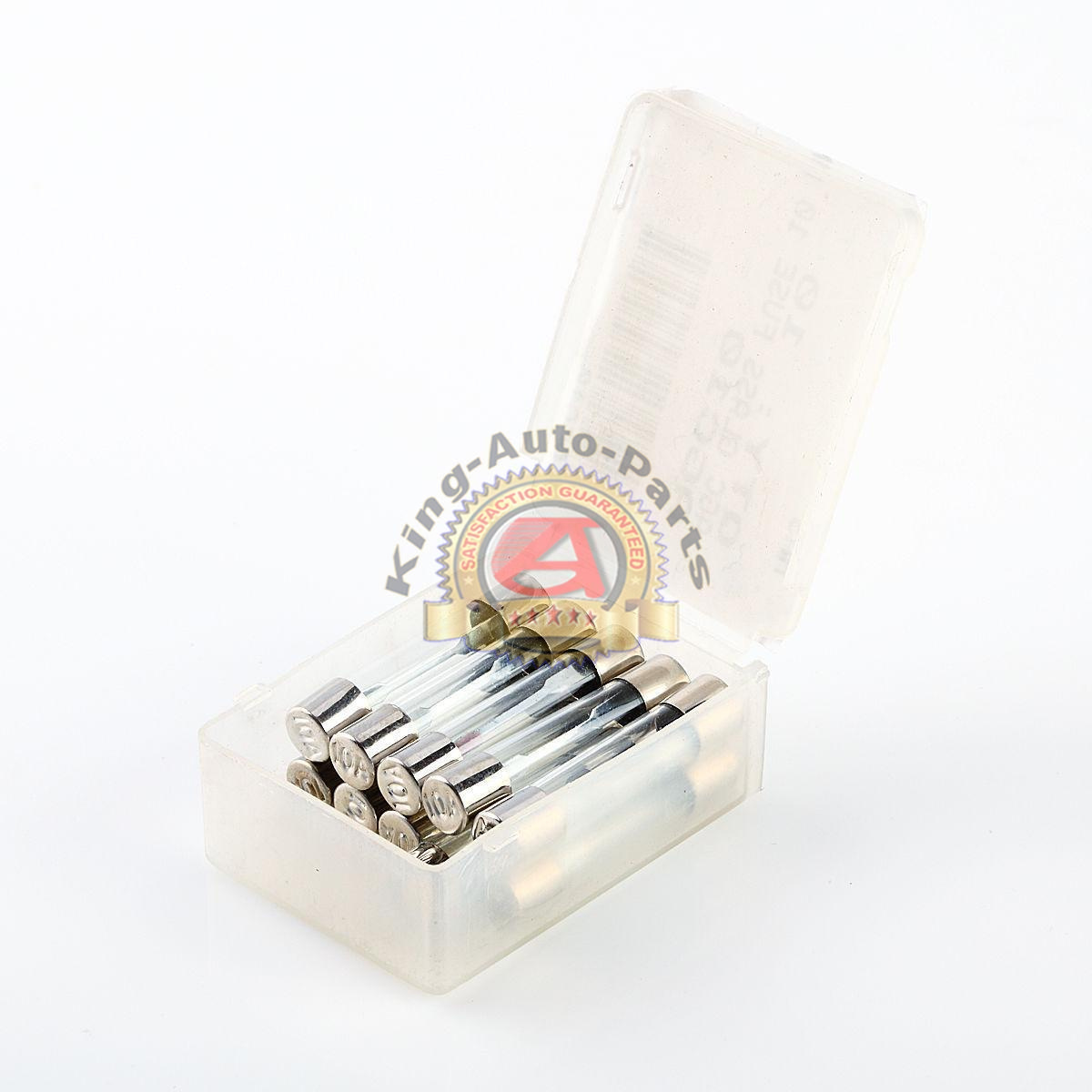 10x AGC 10A 12v FAST QUICK BLOW GLASS Fuses 6x30mm F10A 10 amp