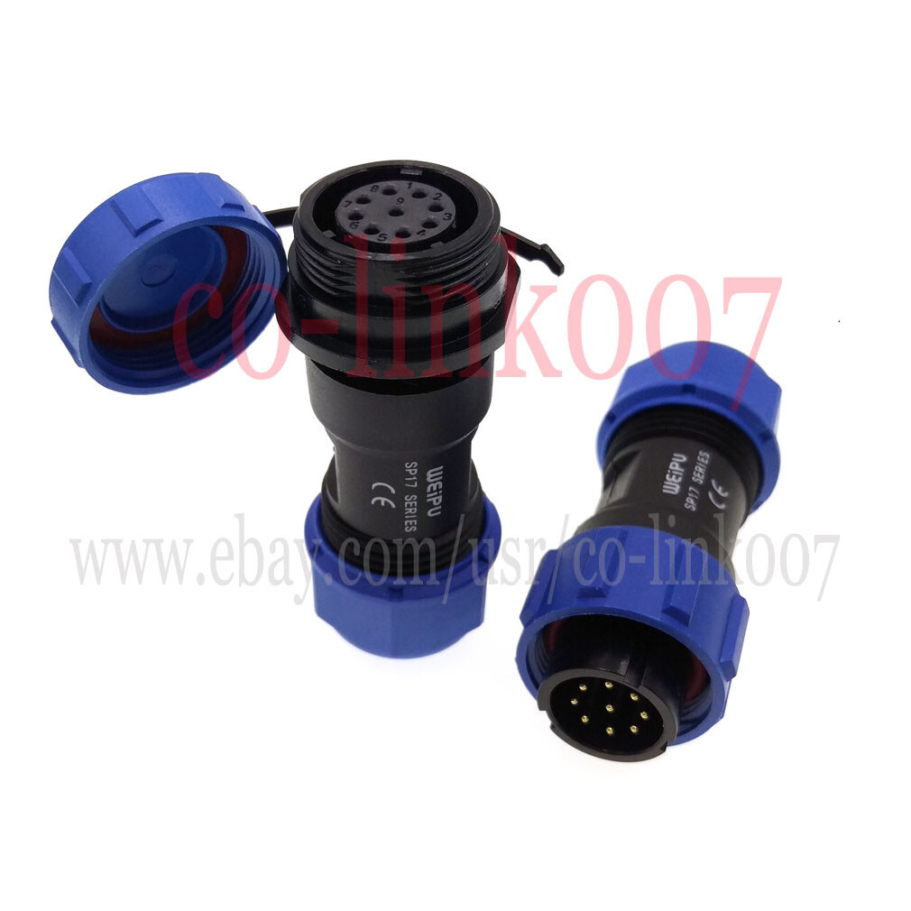 SP17 2 3 4 5 7 9 10 Pin Waterproof IP68 Plug Socket,WEIPU SO1710/P2 SP1711/S2