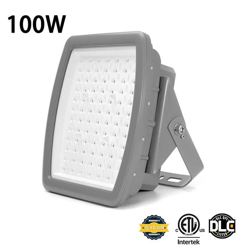 100W LED Explosion Proof Flood Light 5000K 14000LM Class I Div2 IP68 100-277AC