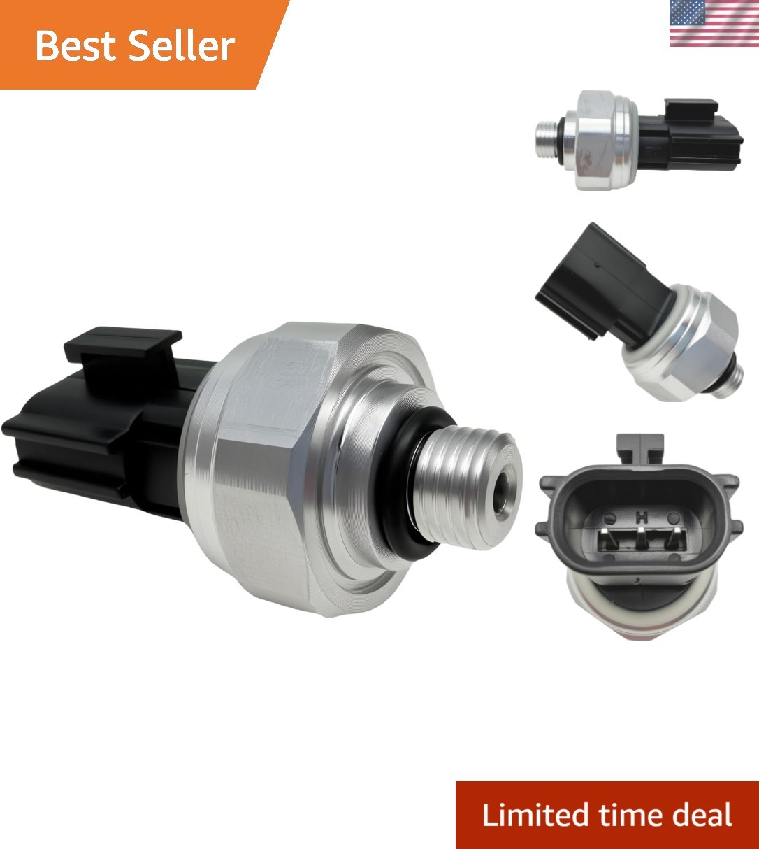 Compact A/C Pressure Switch Compatible with Nissan Vehicles – 4.72 In Design