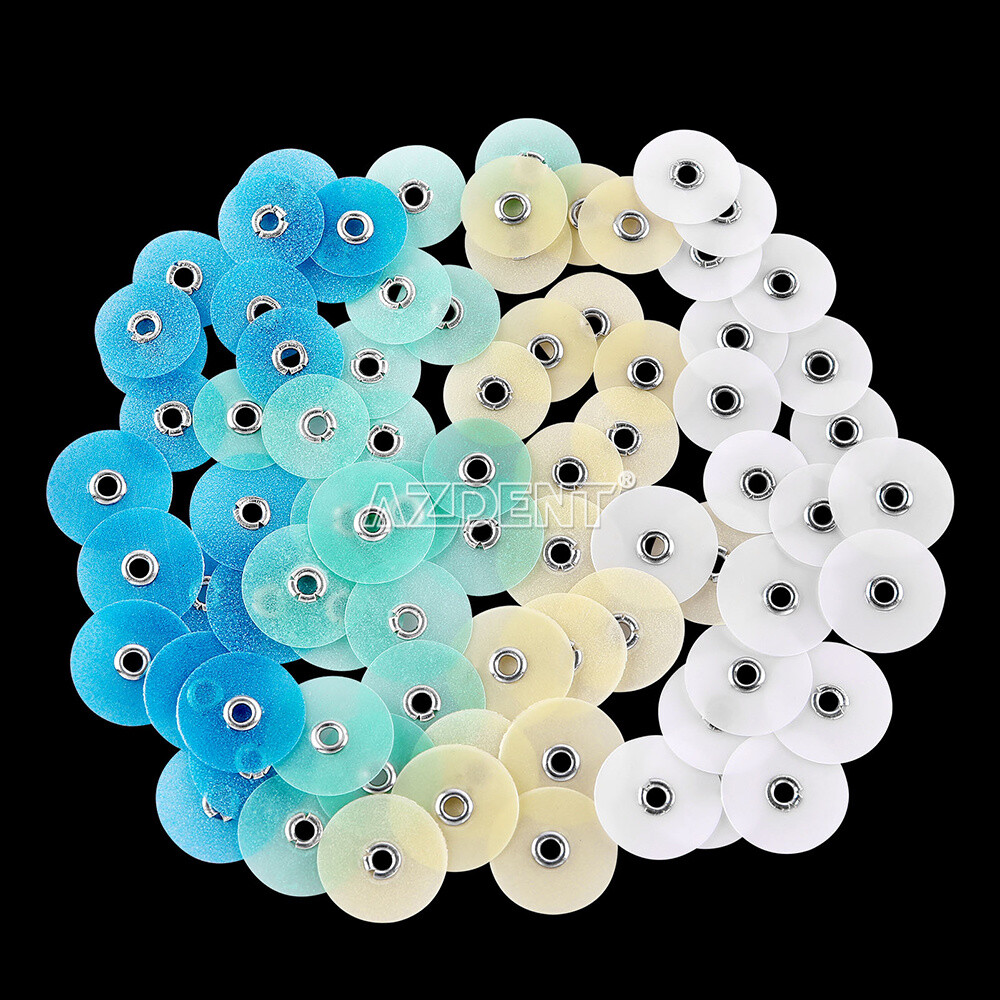 80pcs Dental Composite Finishing Polishing Discs assorted kit + Mandrel NO1.075
