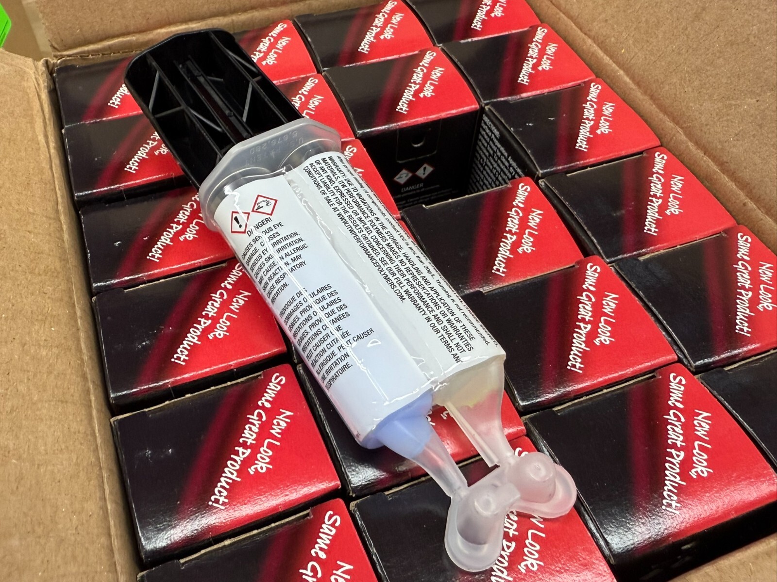 QTY-24 Devcon 14240 5 Minute Epoxy Gel Adhesive 25 mL Dual Syringe Devtube