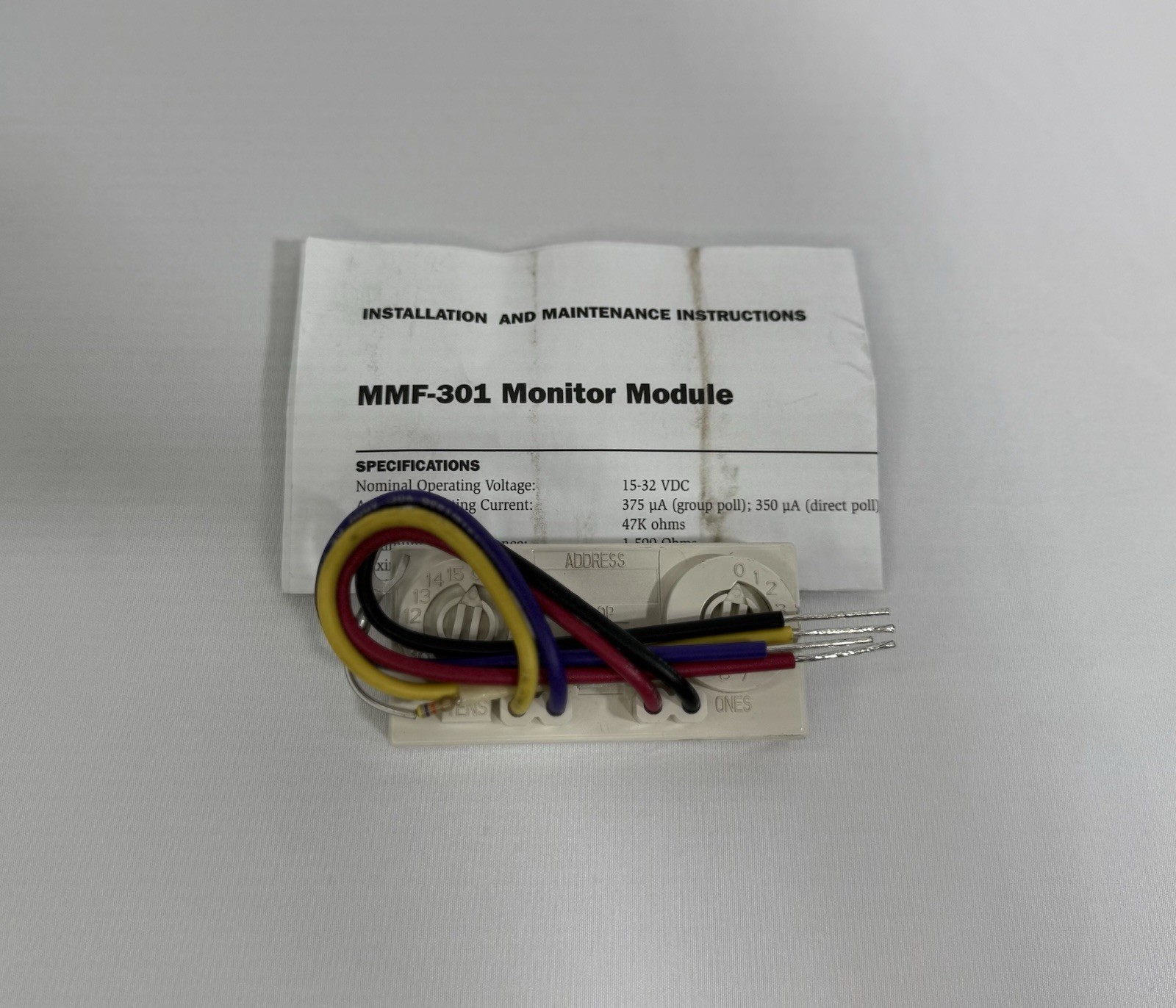 Fire-Lite MMF-301 Addressable Monitor Module Honeywell Fire Alarm NEW Open Box