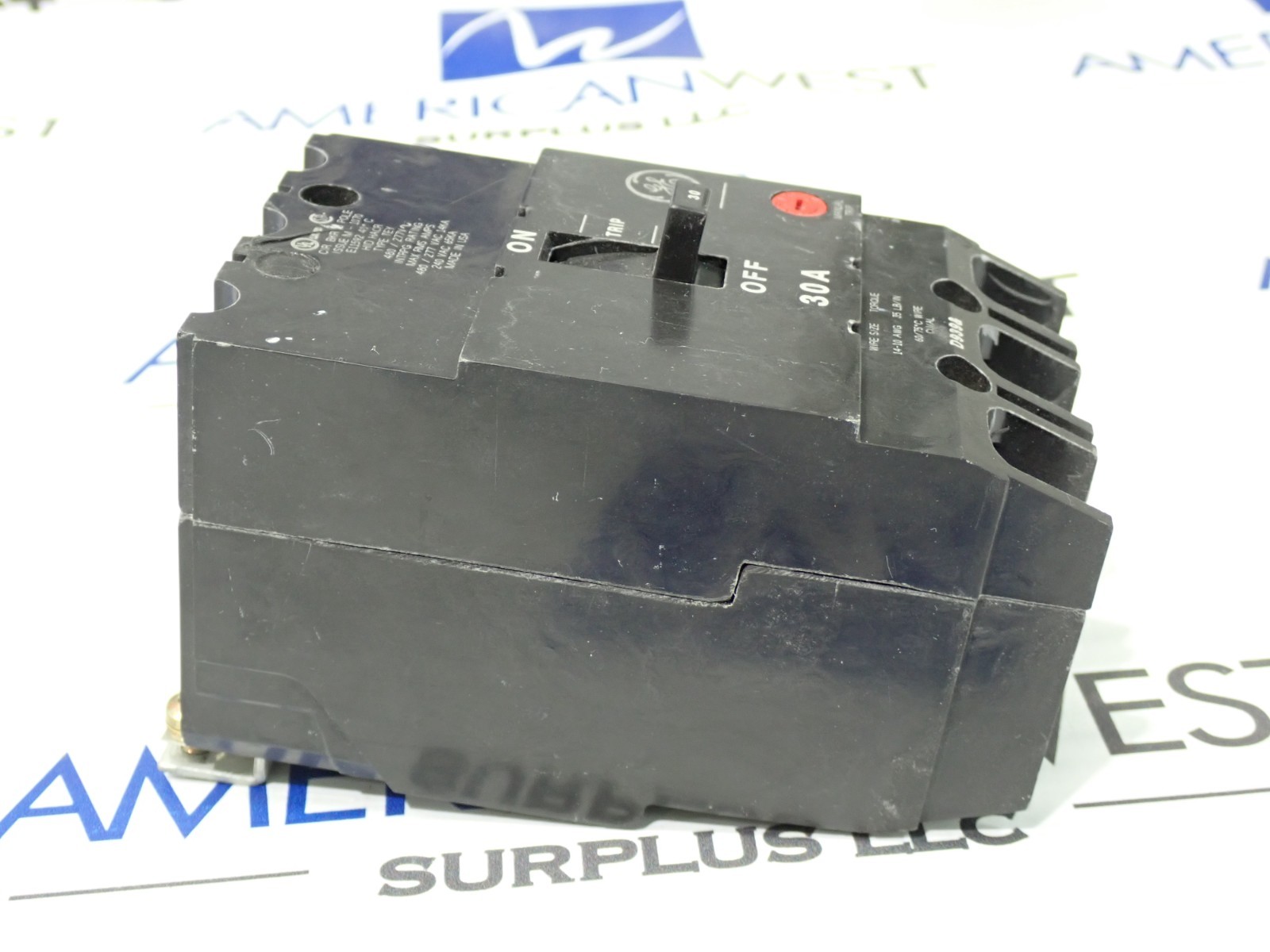 GE TEY330 30 Amp 3 Pole 480/277V TEY Circuit Breaker New Take Out