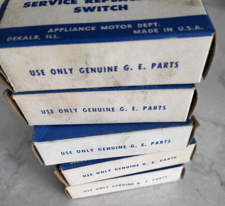 Quantity of 5 – Vintage GE Service Replacement Switches – See details