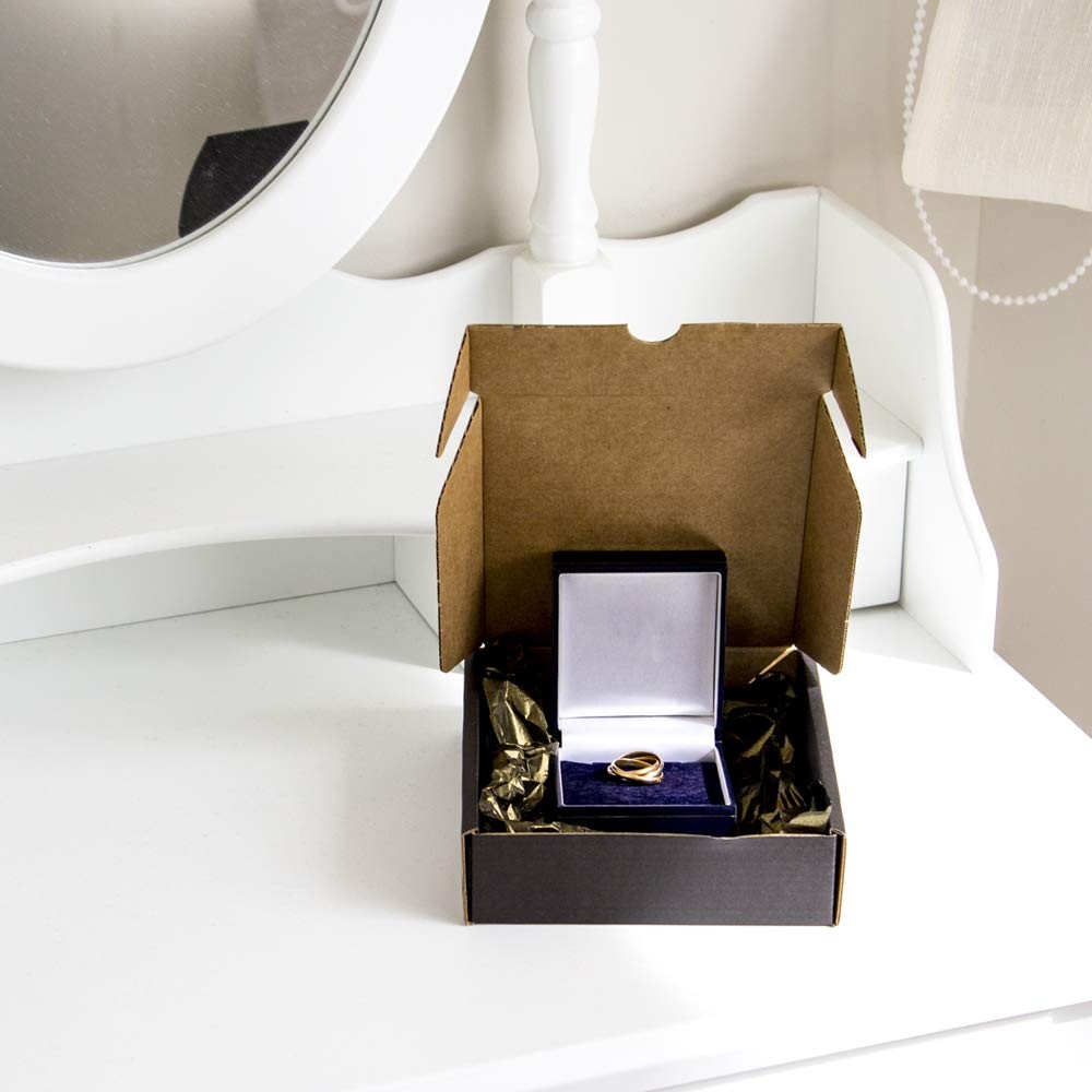 schwarzer Karton für den Postversand | Selbstaufbaubox ideal als Geschenk | s…