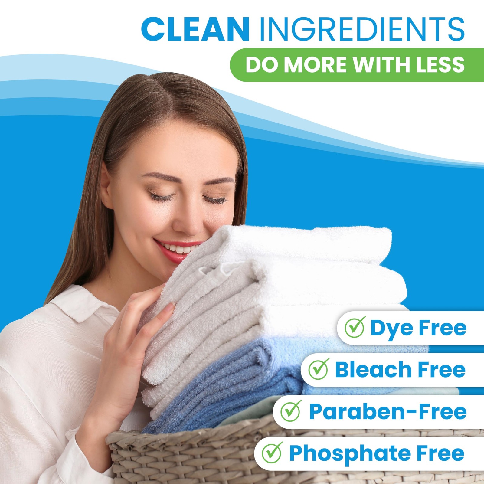 Laundry Detergent Sheets, Fresh Linen, 100 Loads, 50 Count (Pack of 1), White