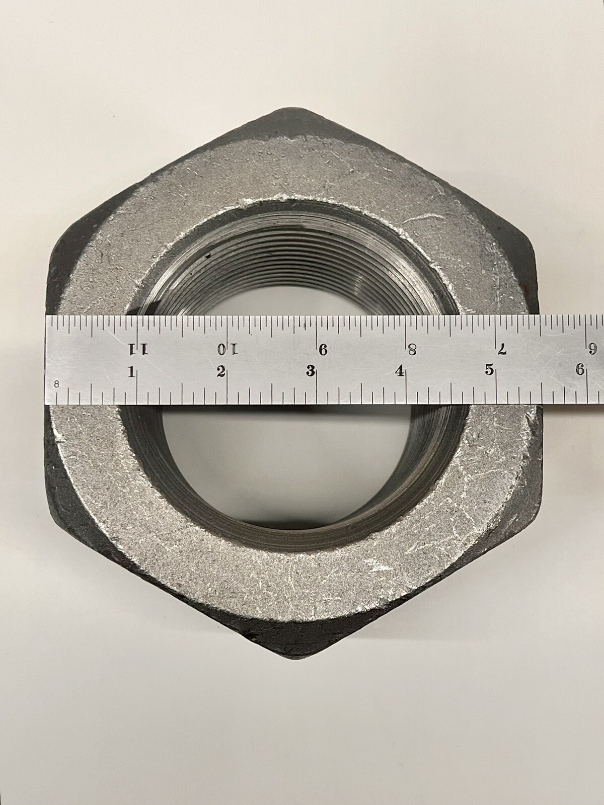 (2) 3-3/4”-4 Heavy Hex Nut Large huge 3-3/4-4, 3-3/4, truck nutz (18 lbs ea nut)