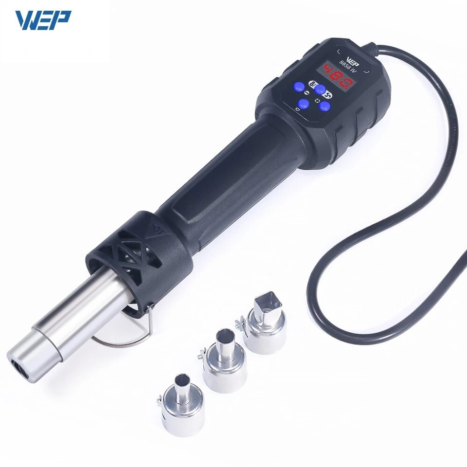 WEP Digital Rework Station Portable Soldering Iron Kit Hot Air Gun Desolder Tool