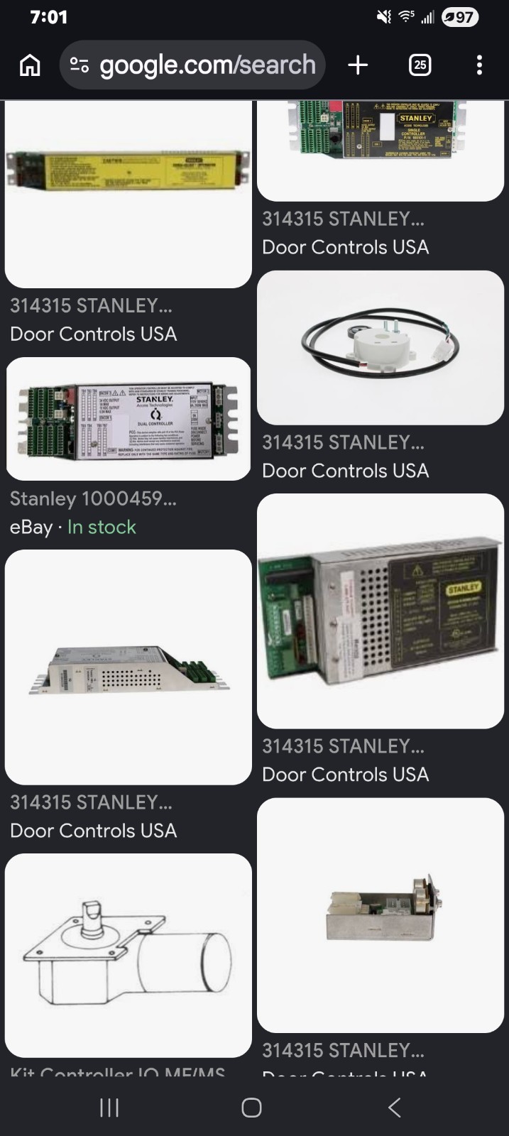 Stanley Dual Motor Door Controller Kit BRAND NEW SEALED 314315 IQ-MF/MS 1000459