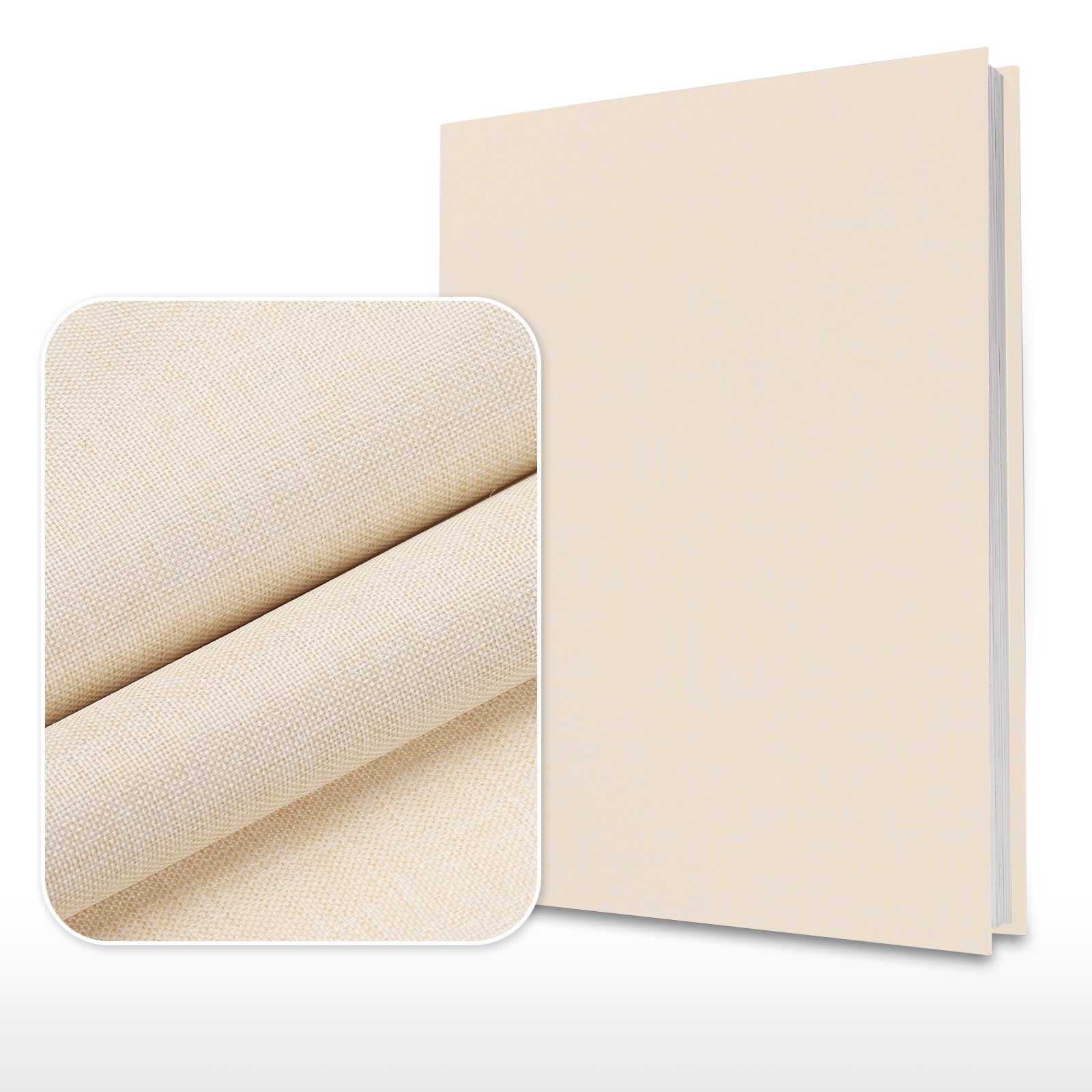 14″x10″ Bookbinding Cloth, 8Pcs, Dark Brown/Brown/Gray/Beige
