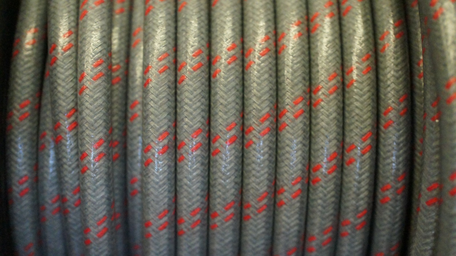 IH Gray & Red Farmall Cub Tractor Cloth Covered Copper Spark Plug Wire Set