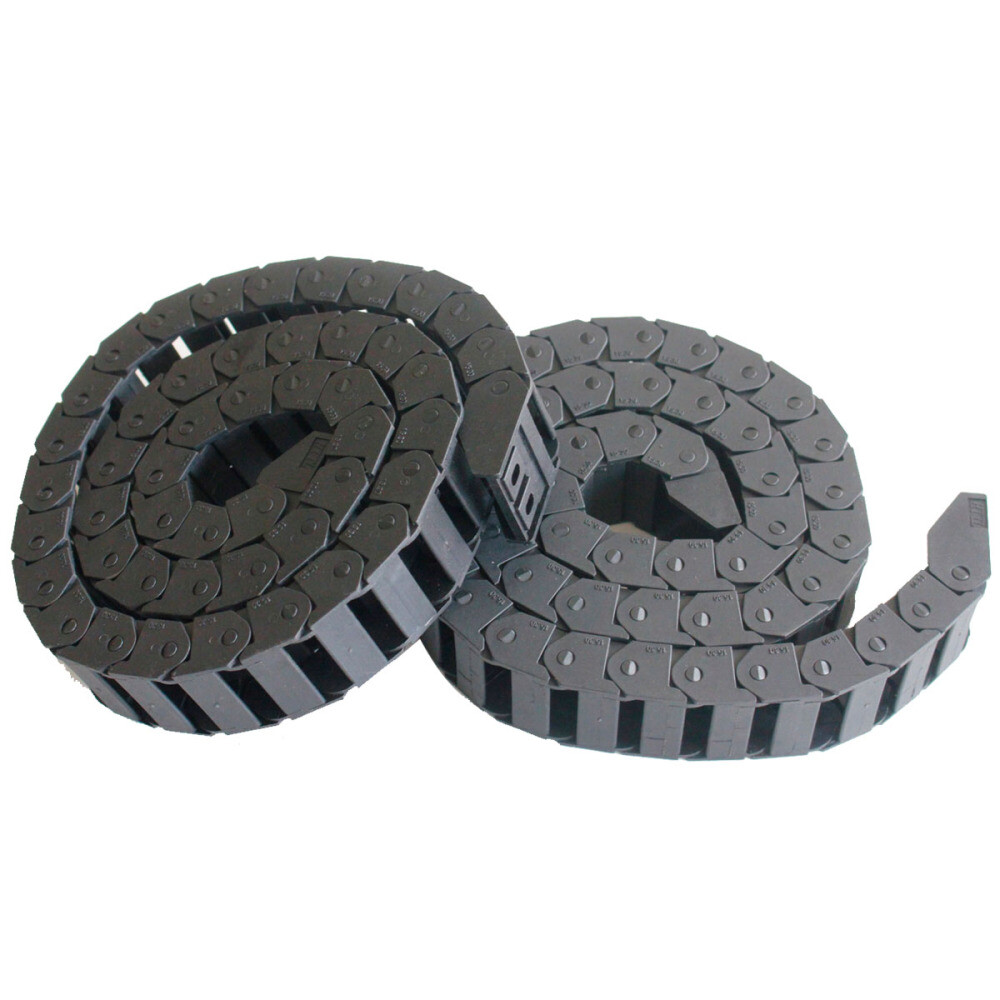 2PCS R28/R38/R55 Drag Chain Wire Carrier Plastic Semi Close/Open Type Cable 1M