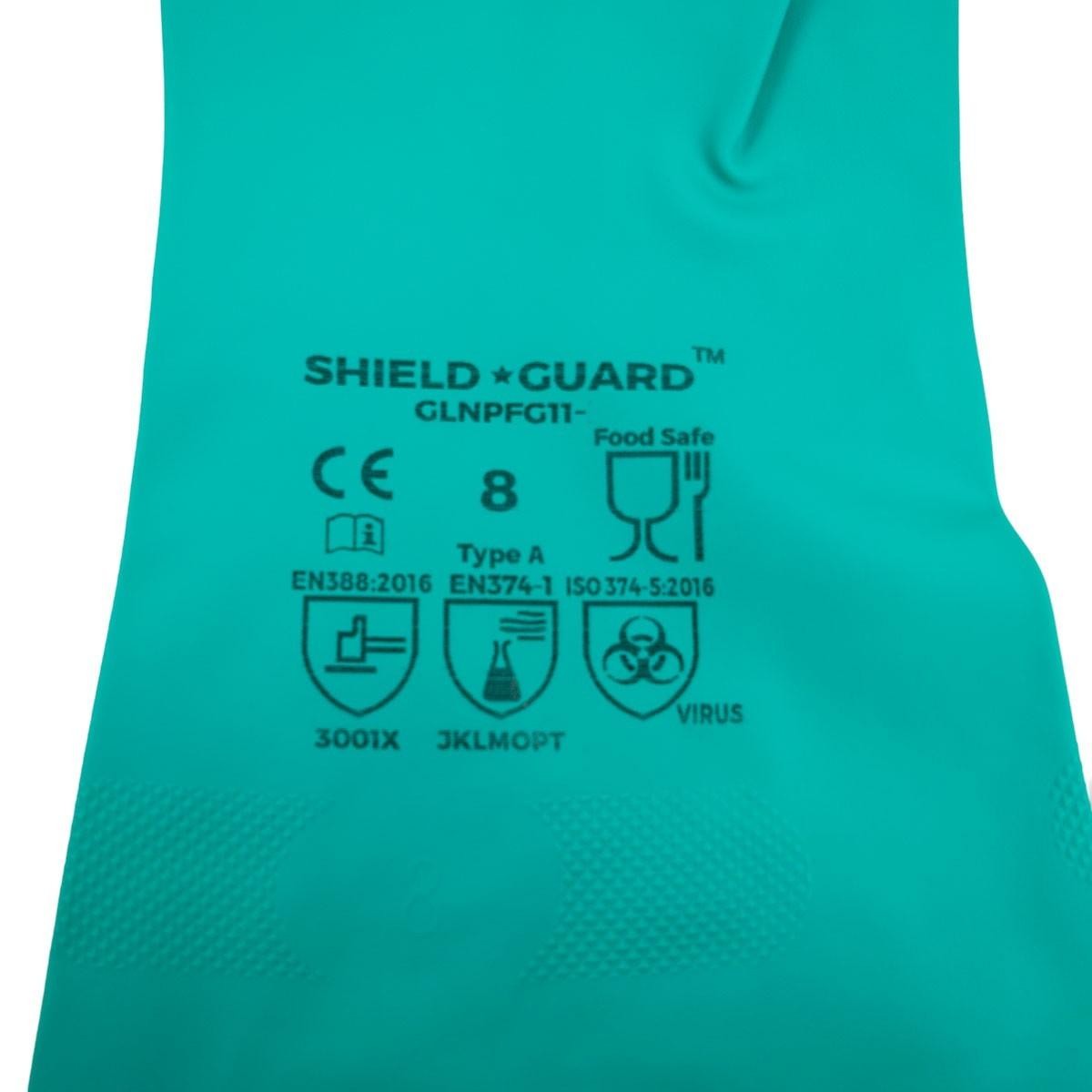 2 DZ/11 Mil Industrial Powder Free Green Diamond Textured Nitrile Gloves X-Large