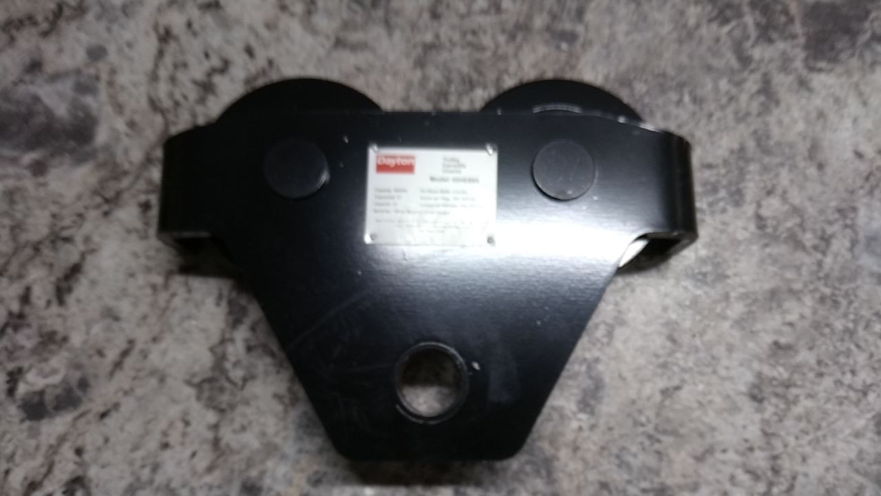 Dayton 55HE69 6,000 Lb Load Capacity 4 to 8 In Beam Flange W Push Trolley
