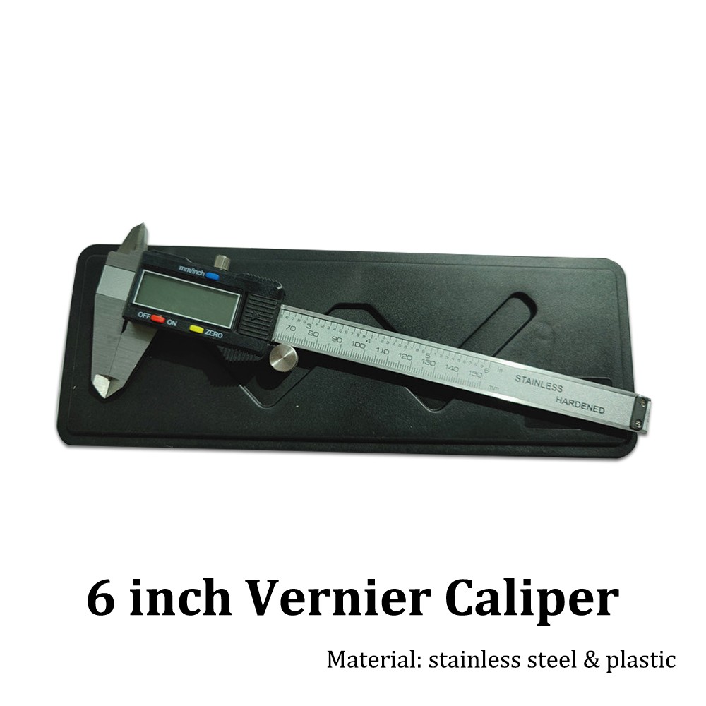 6″ LCD Digital Stainless Steel Caliper Vernier 150mm CNC Micrometer Measure Tool