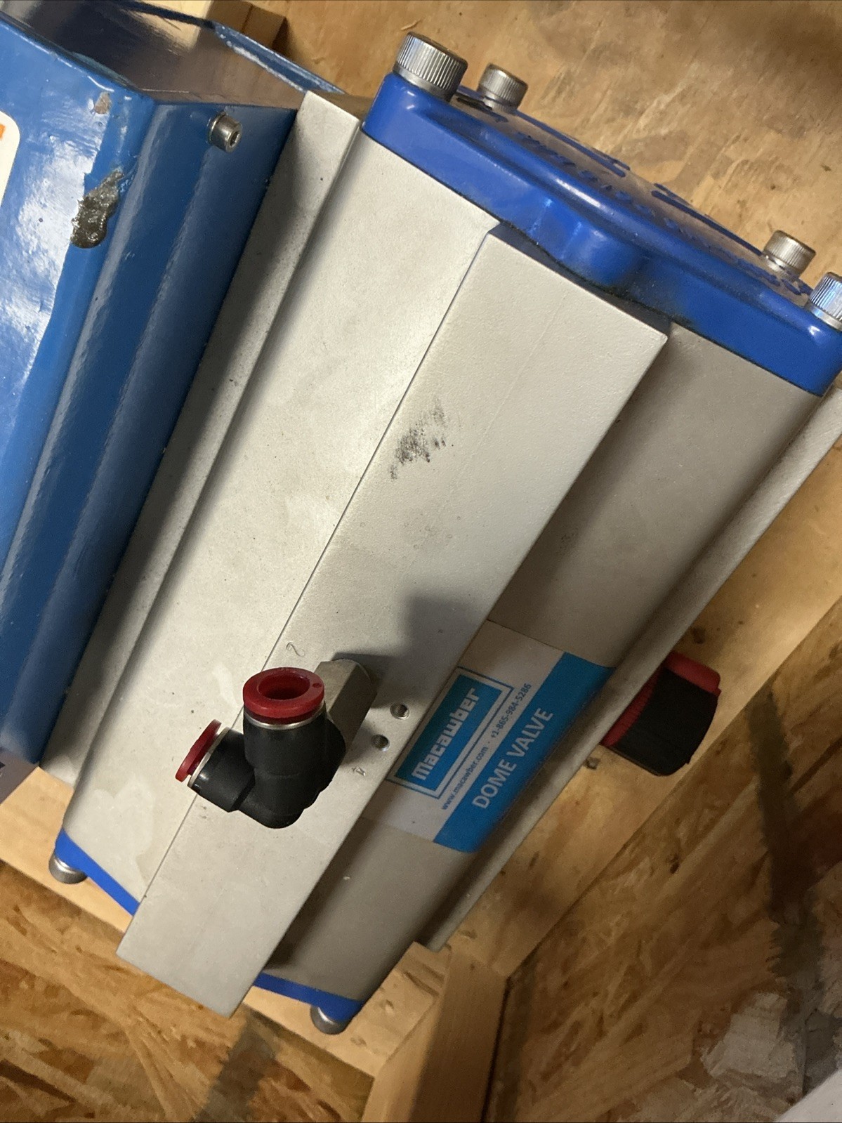 Macawber 10in Pneumatic Dome Valve w/ Mecair ACT500R Actuator ANSI 150 W-400S