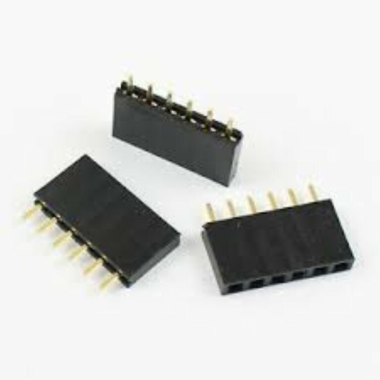 10Pcs 2.54mm Pitch 0.1 1×8 8 Pin 8p Female Dupont Header Thru Hole Headers 10x
