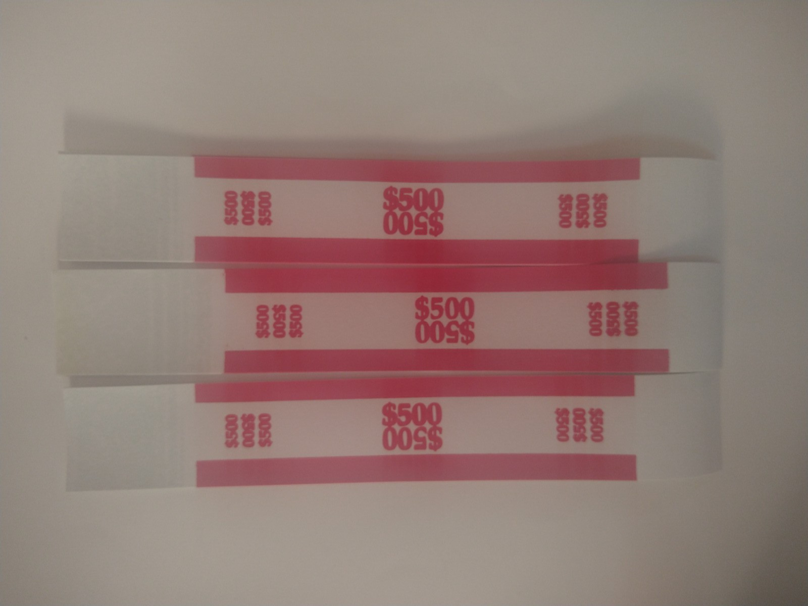 15 currency straps money bands red $ 500 for $ 5