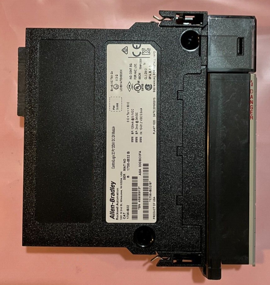 Allen-Bradley 1756-IB32 /B ControlLogix 32-Point DC Input Module FW 3.006 2016